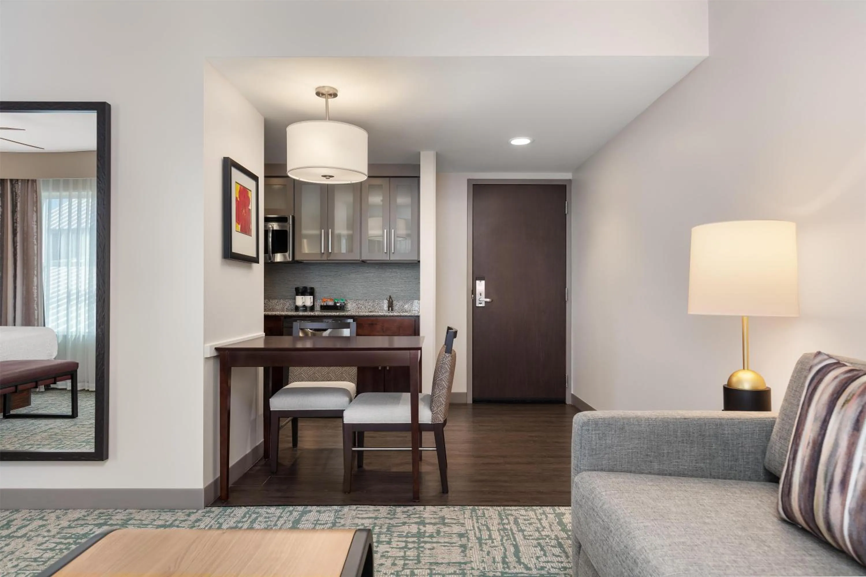 Living room, Bed in Homewood Suites TechRidge Parmer @ I-35