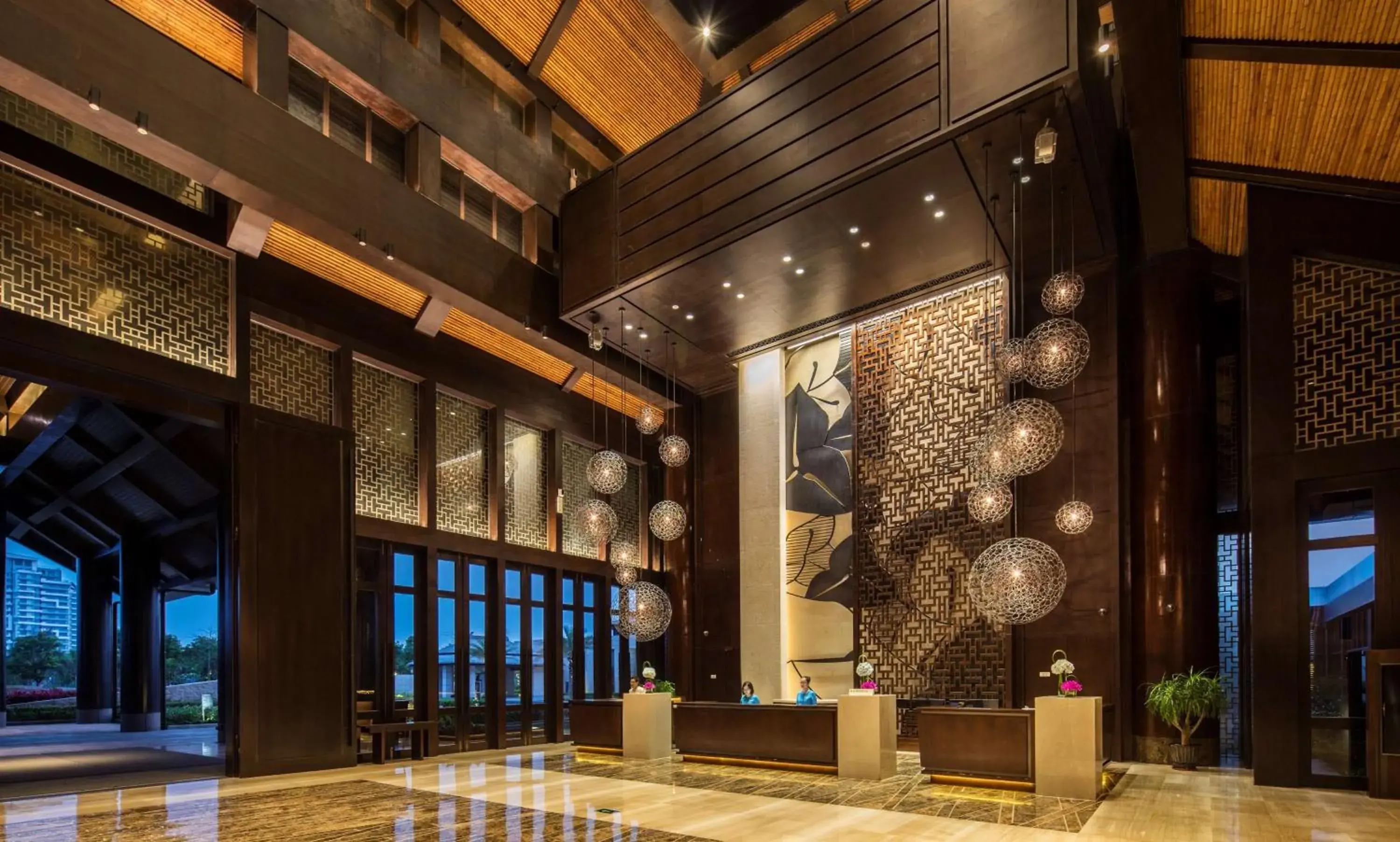 Lobby or reception in Hilton Wenchang Lobby or reception in Hilton Wenchang