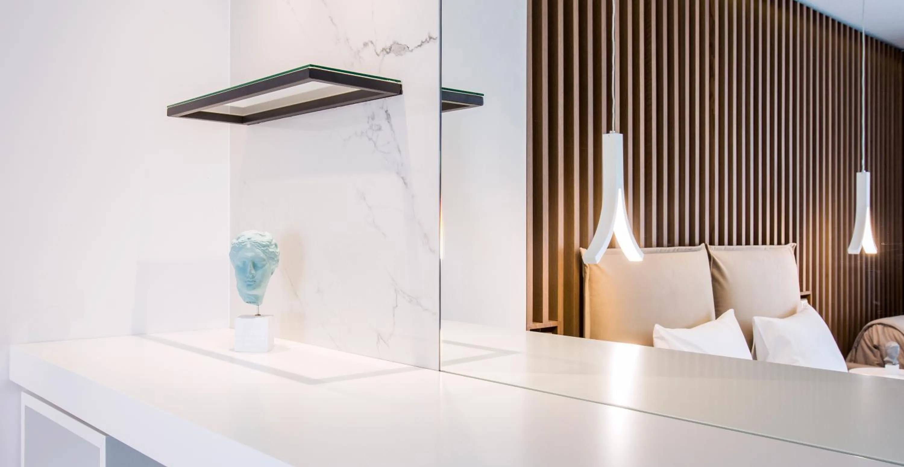 Decorative detail, Bed in Olympion Sunset Halkidiki