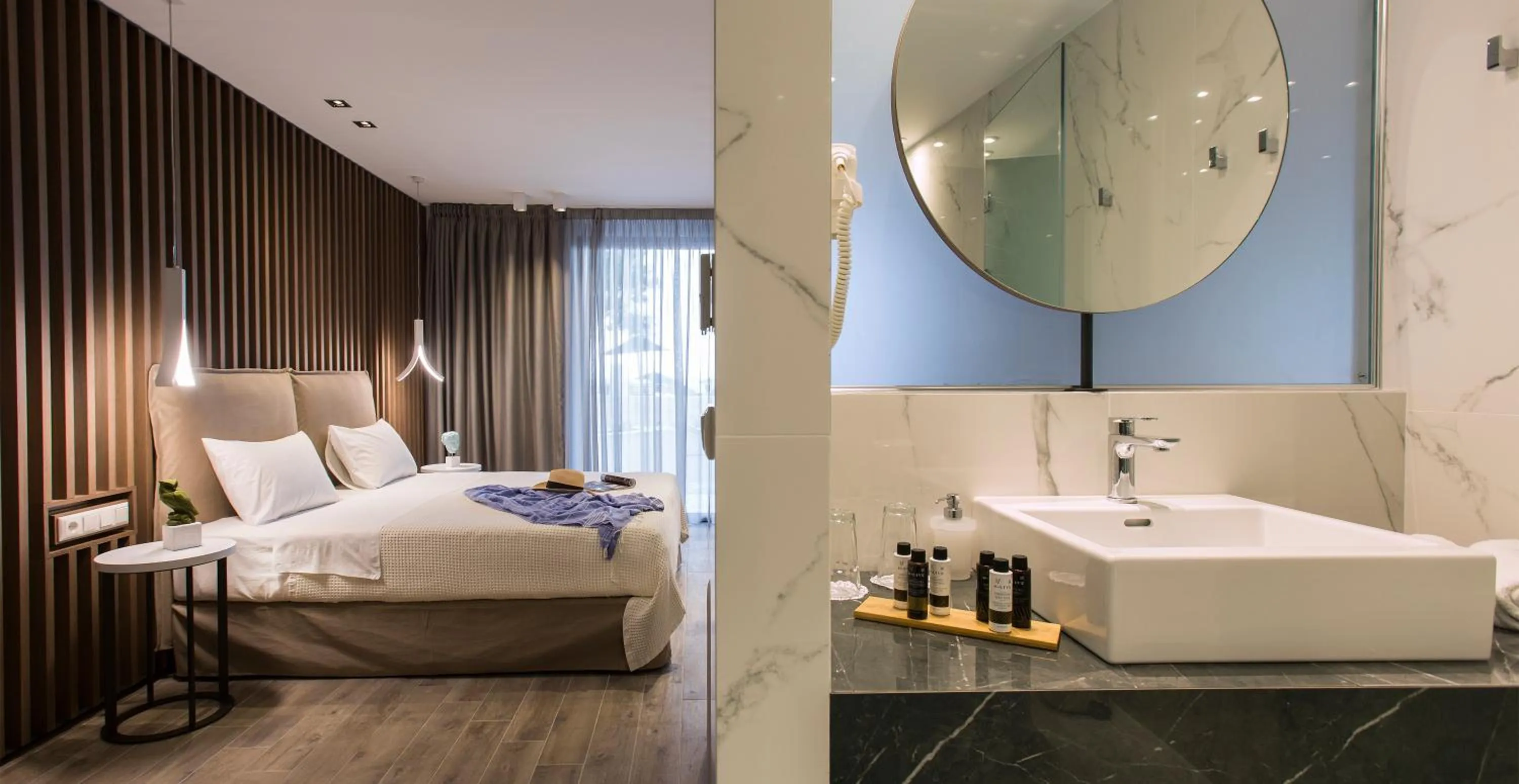 Photo of the whole room, Bed in Olympion Sunset Halkidiki