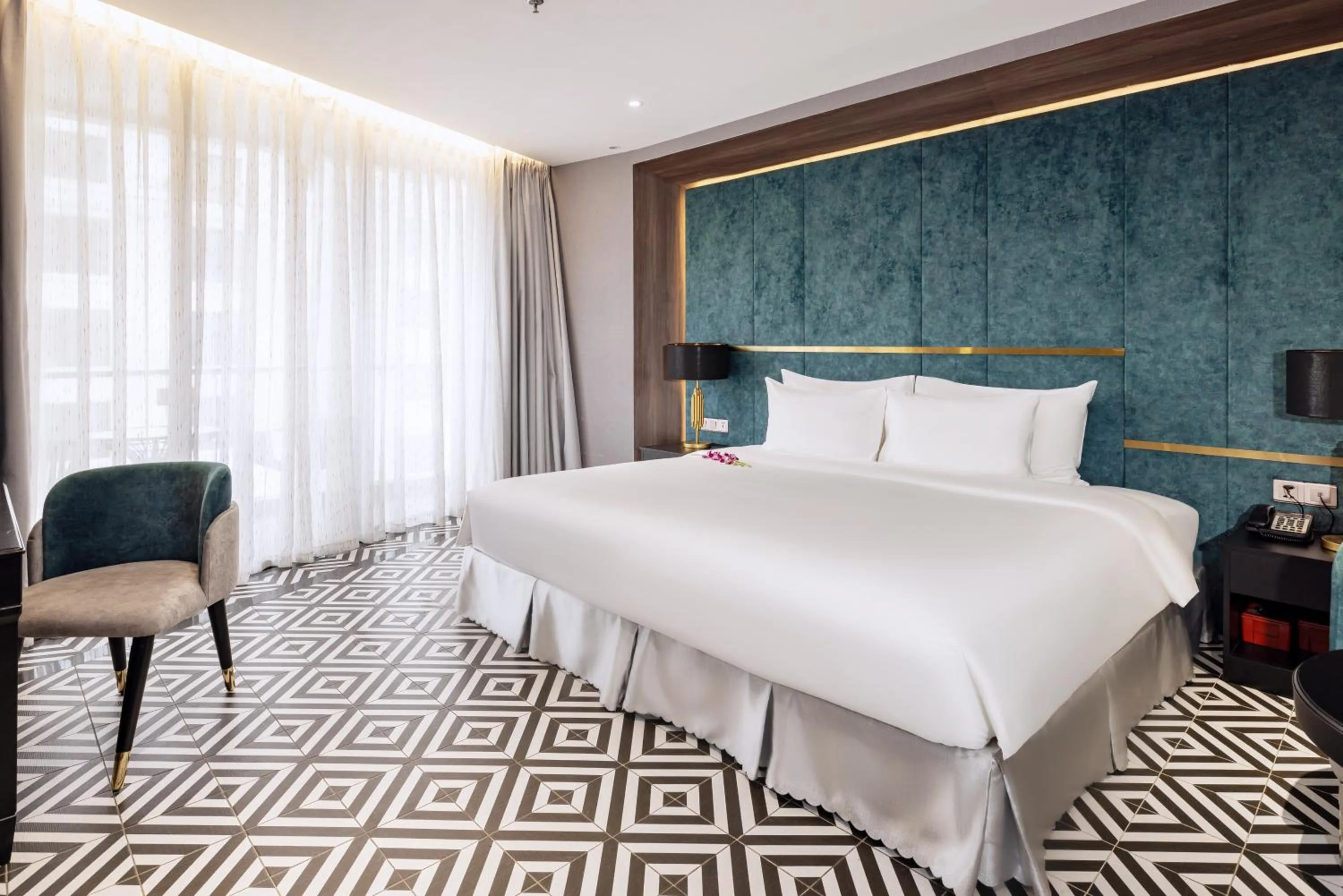 Bed in Cicilia Hotels & Spa Danang