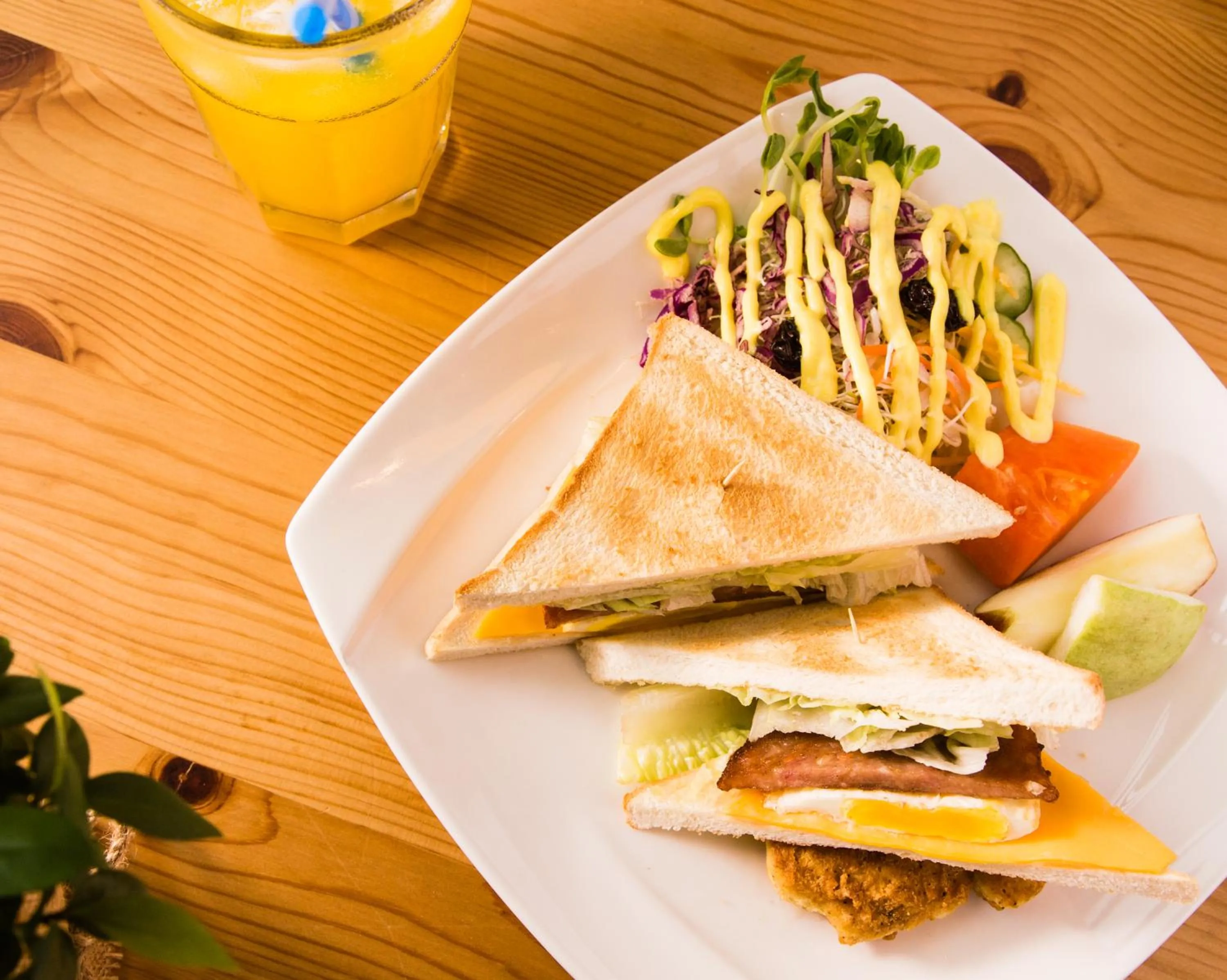 American breakfast in Oats B&B