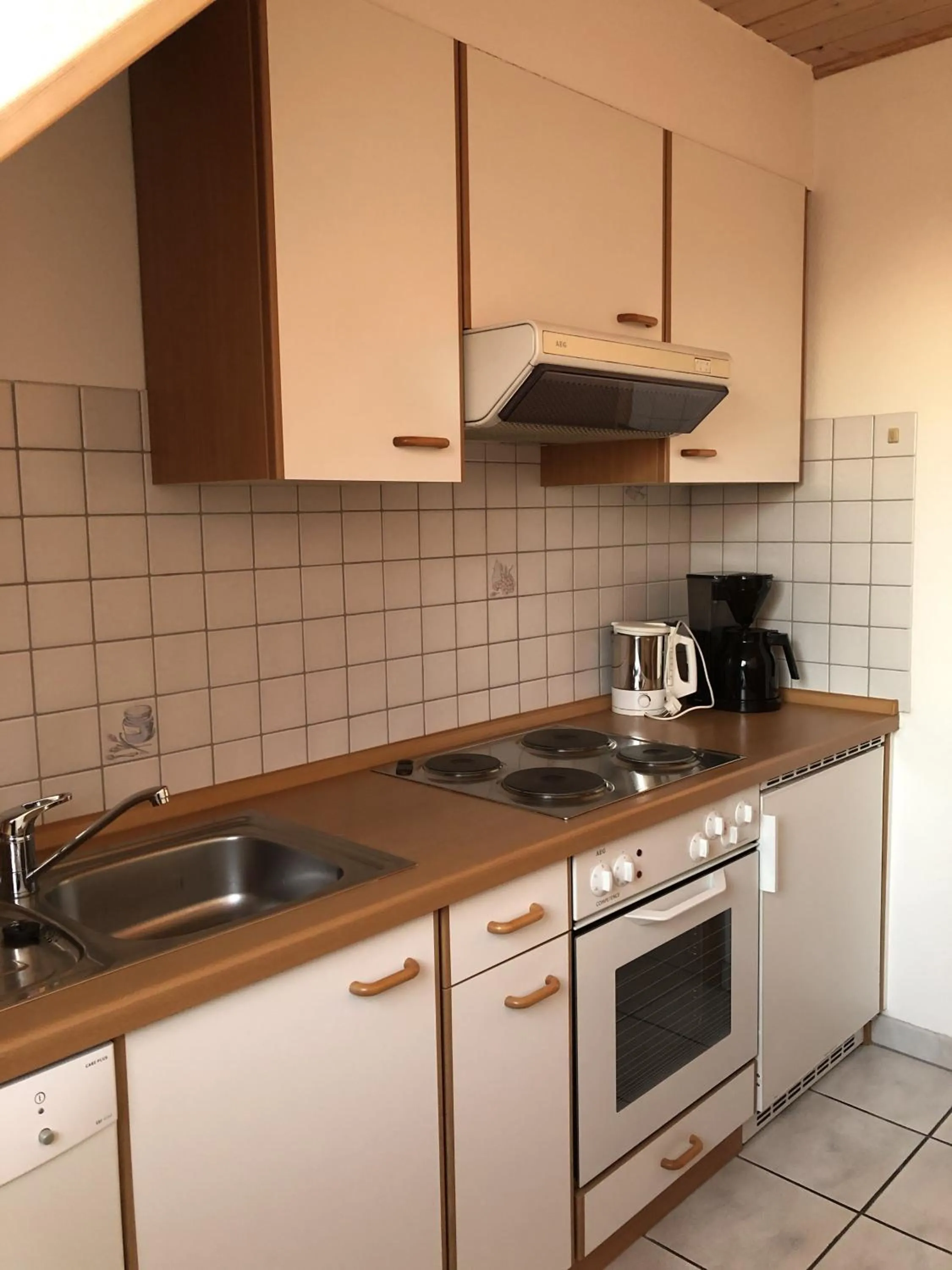 Kitchen or kitchenette in Ferienhaus Irene