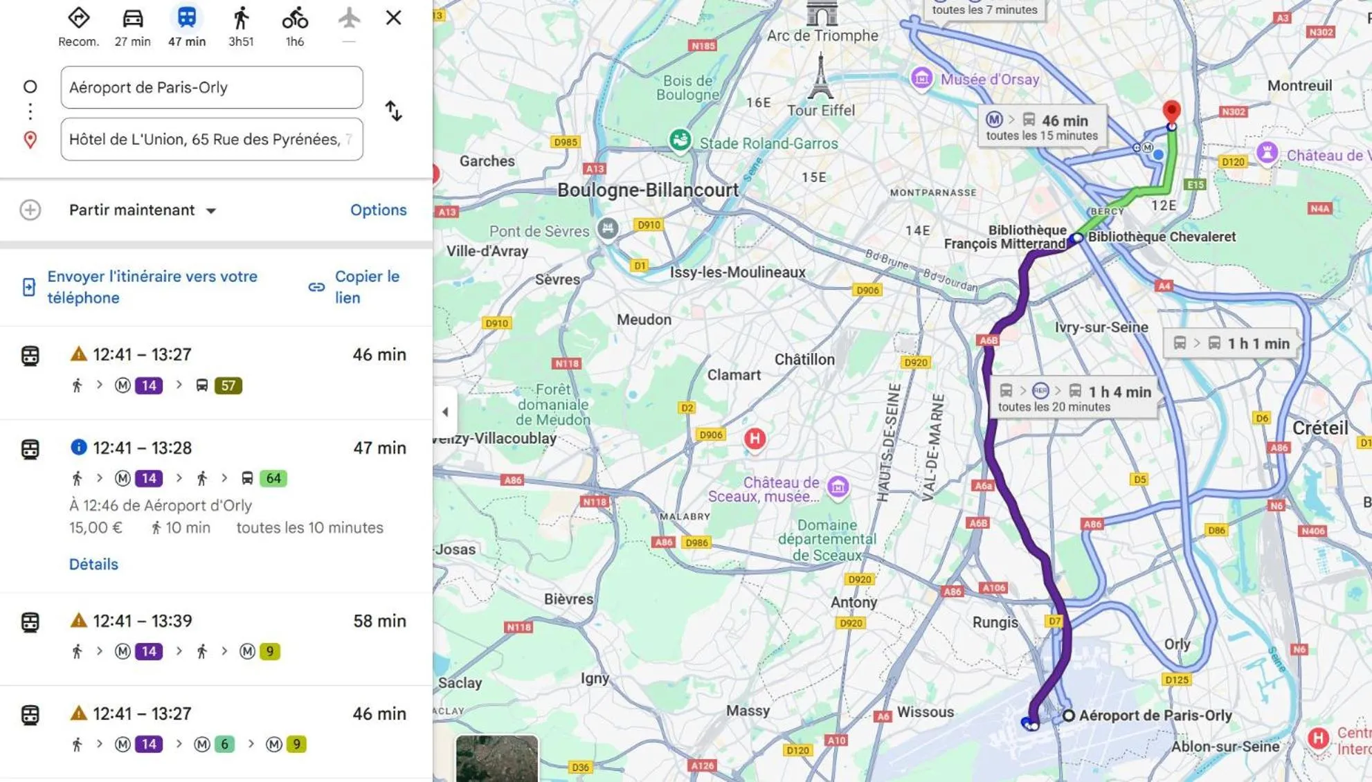 Location in Hotel de L'Union
