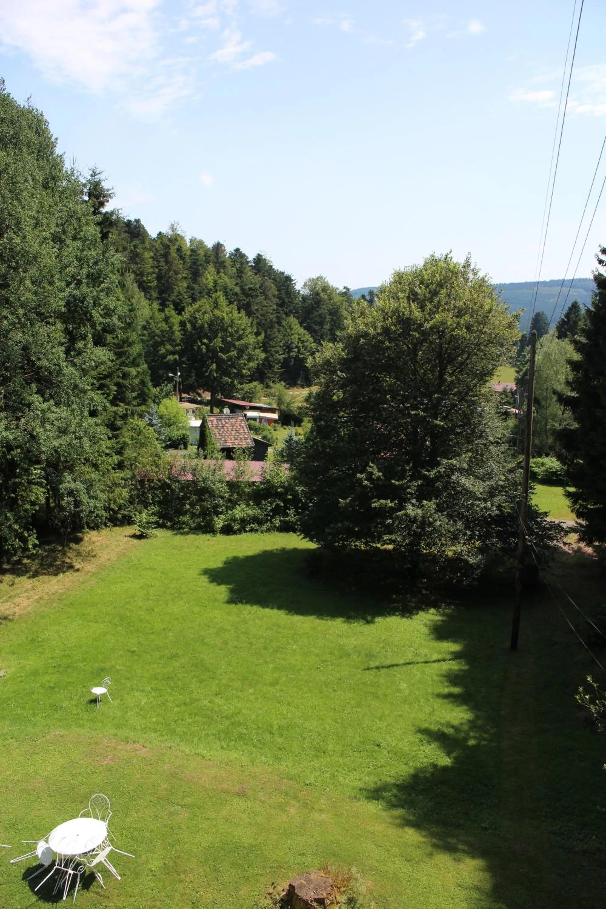 Garden view in Villa Louisental - Gruppenunterkunft für Selbstversorger