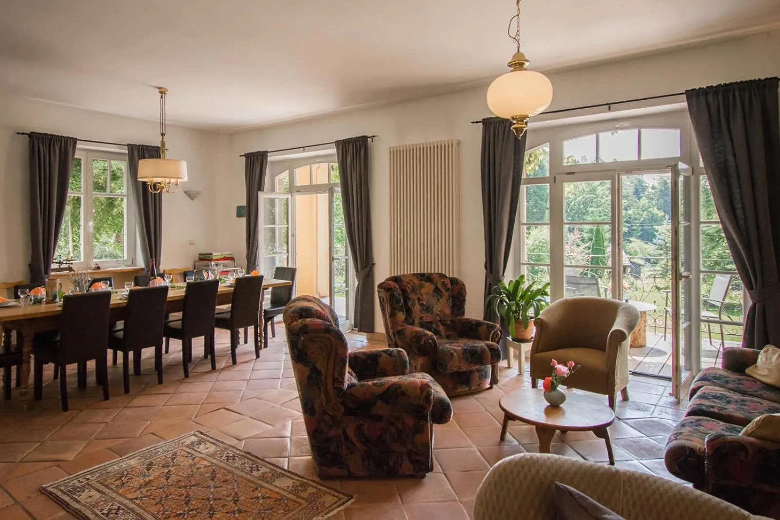 Living room in Villa Louisental - Gruppenunterkunft für Selbstversorger