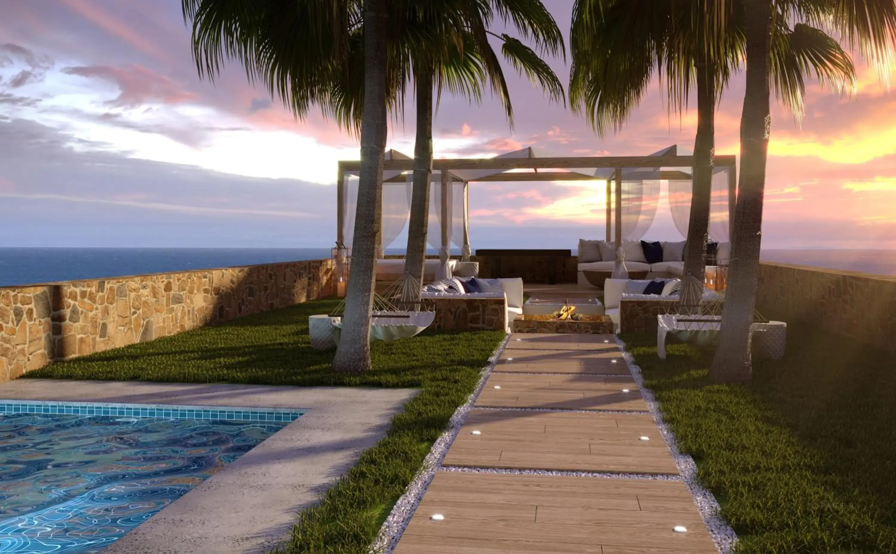 Pool view in Minos Imperial Luxury Beach Resort & Spa Milatos Pool view in Minos Imperial Luxury Beach Resort & Spa Milatos