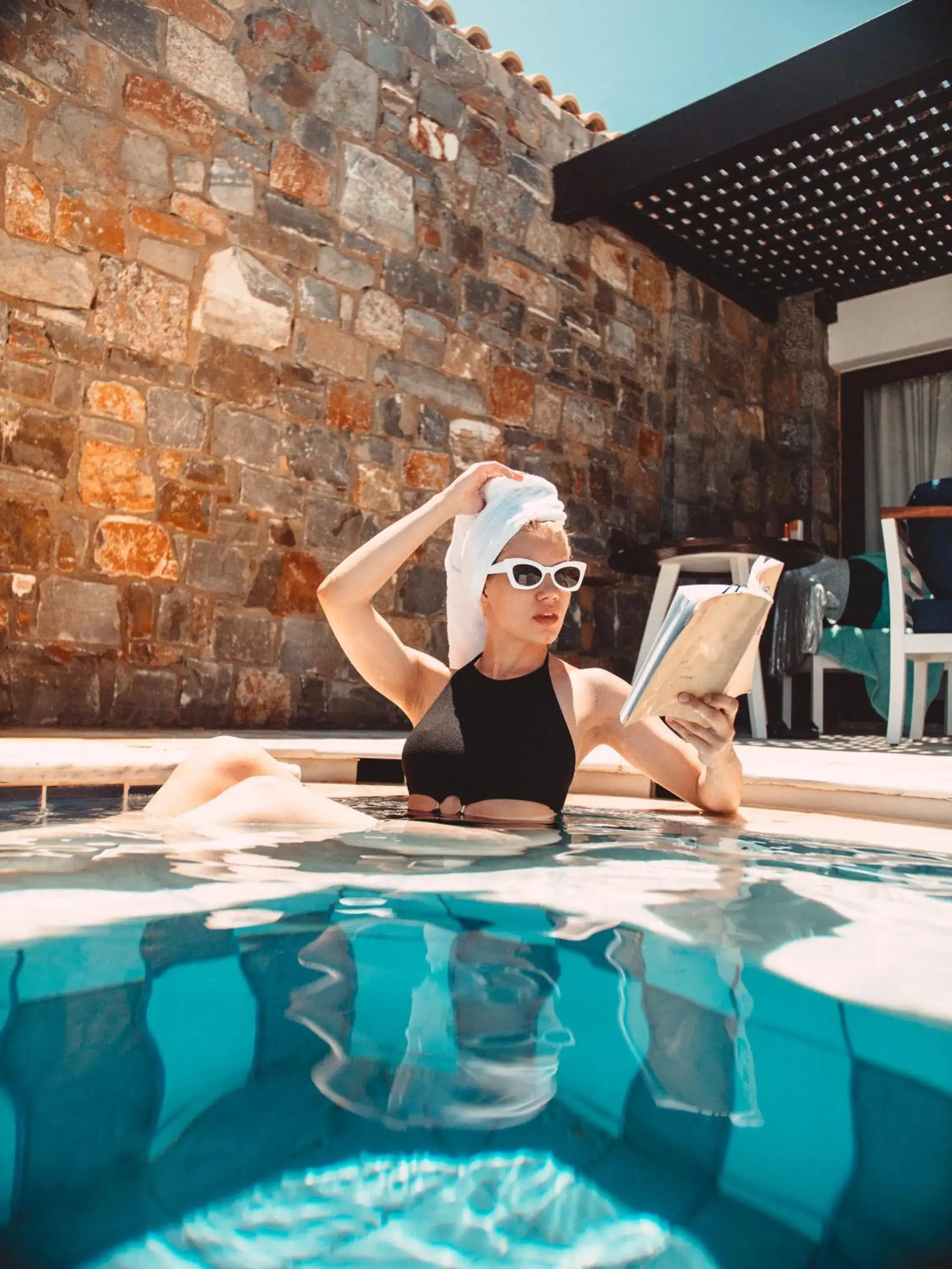 Swimming pool in Minos Imperial Luxury Beach Resort & Spa Milatos Swimming pool in Minos Imperial Luxury Beach Resort & Spa Milatos