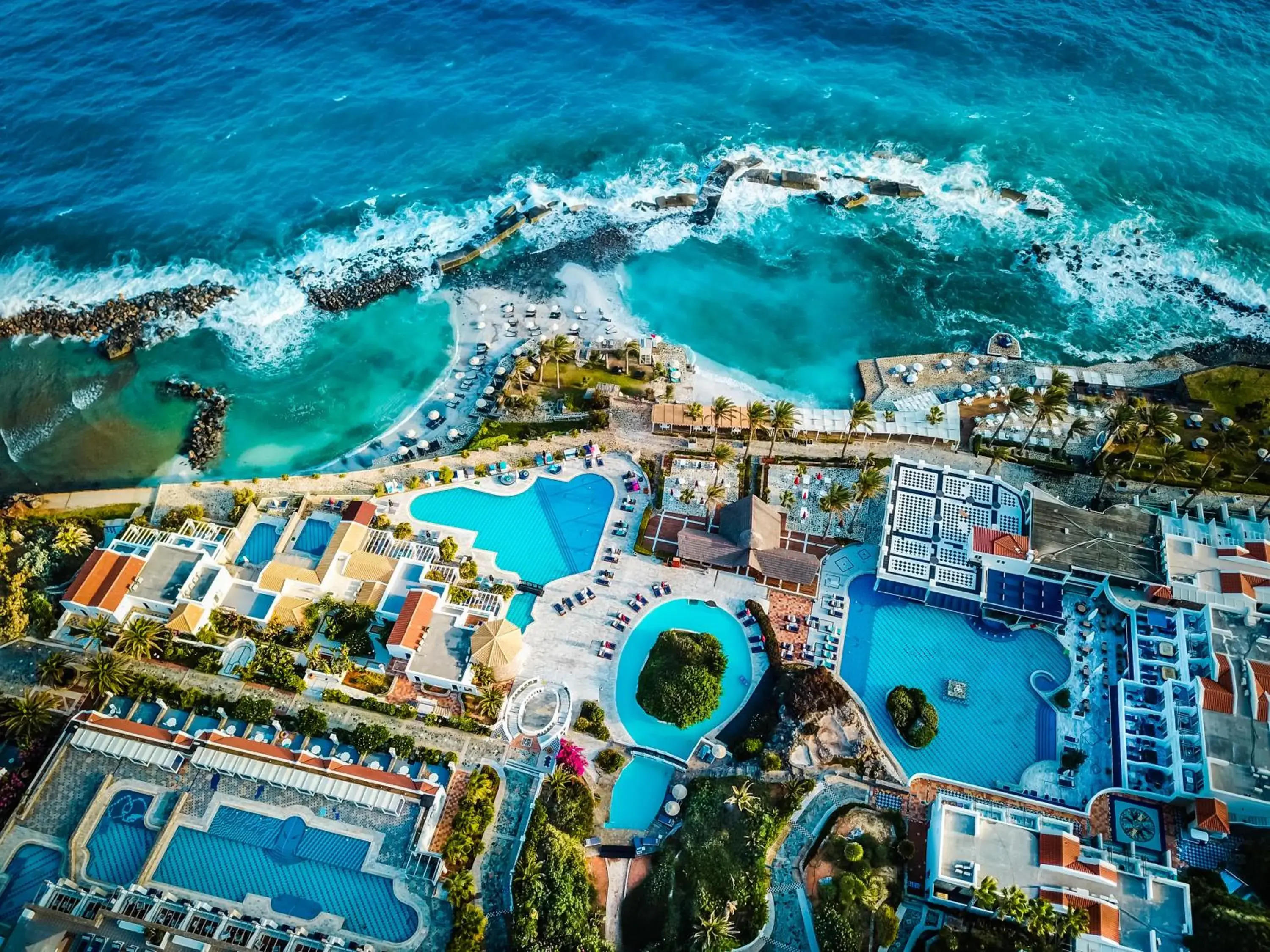 Bird's eye view in Minos Imperial Luxury Beach Resort & Spa Milatos Bird's eye view in Minos Imperial Luxury Beach Resort & Spa Milatos