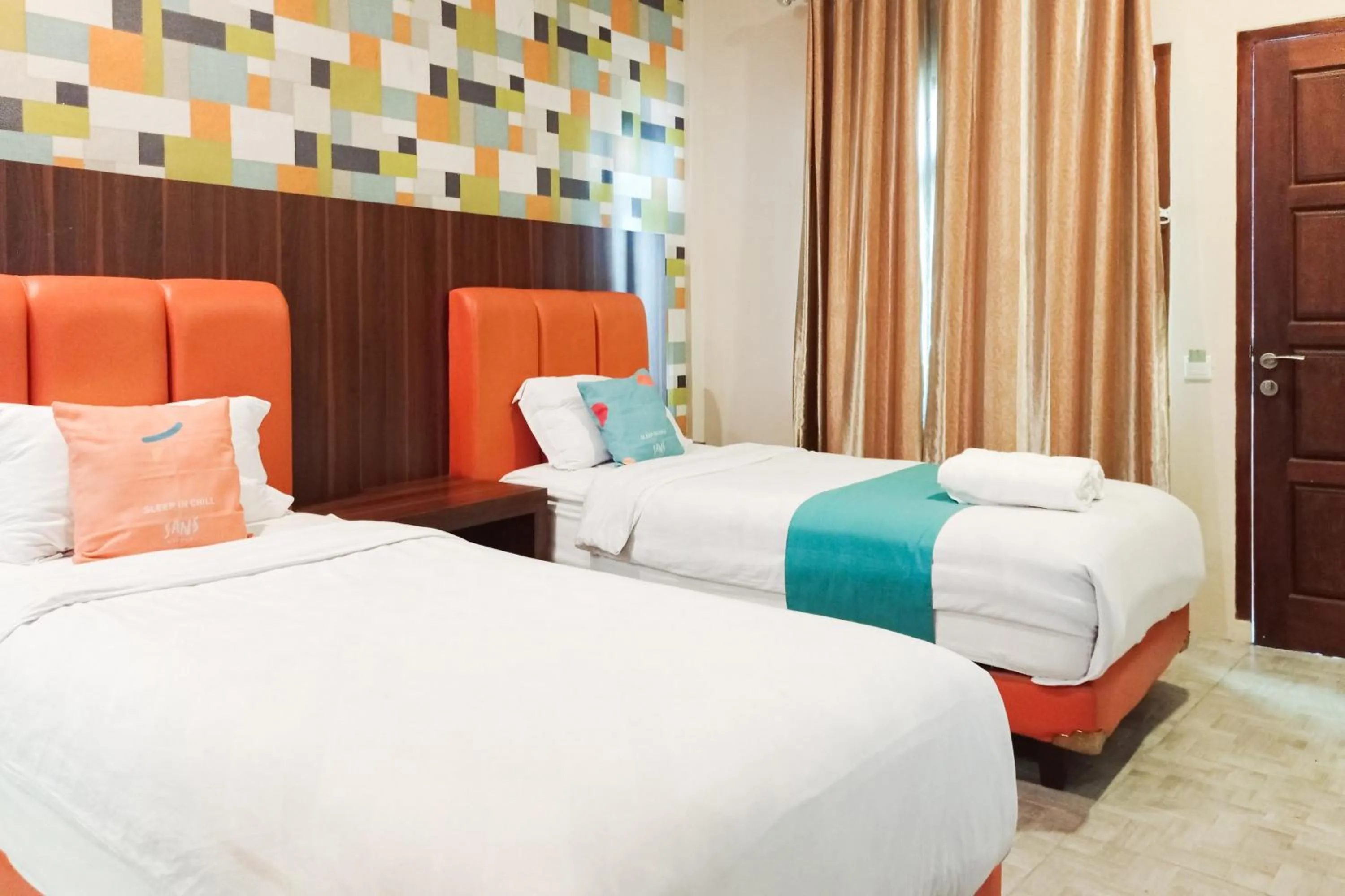 Bedroom, Bed in Sans Hotel Grand Jitra Syariah Bengkulu
