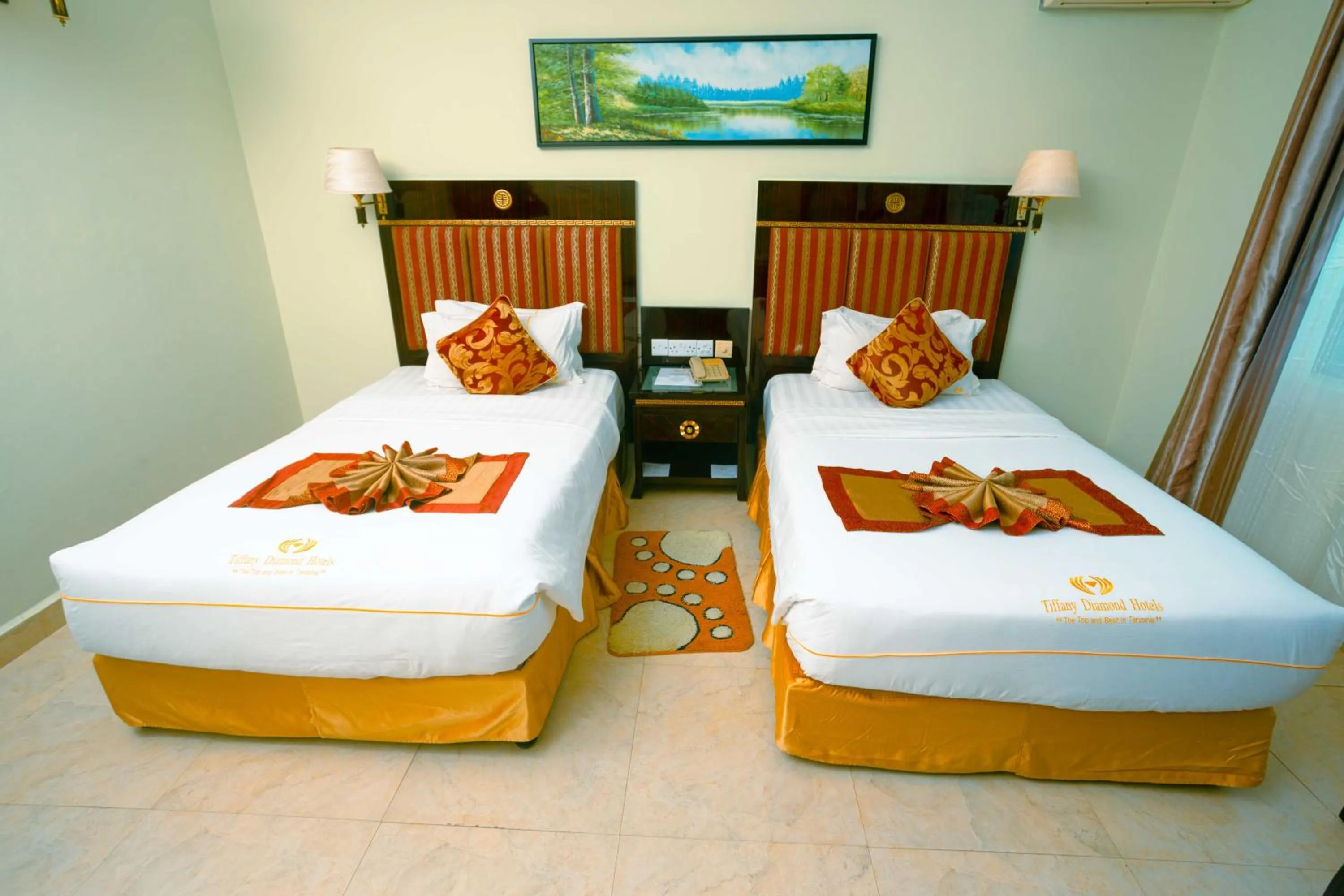 Bed in Tiffany Diamond Hotels - Mtwara