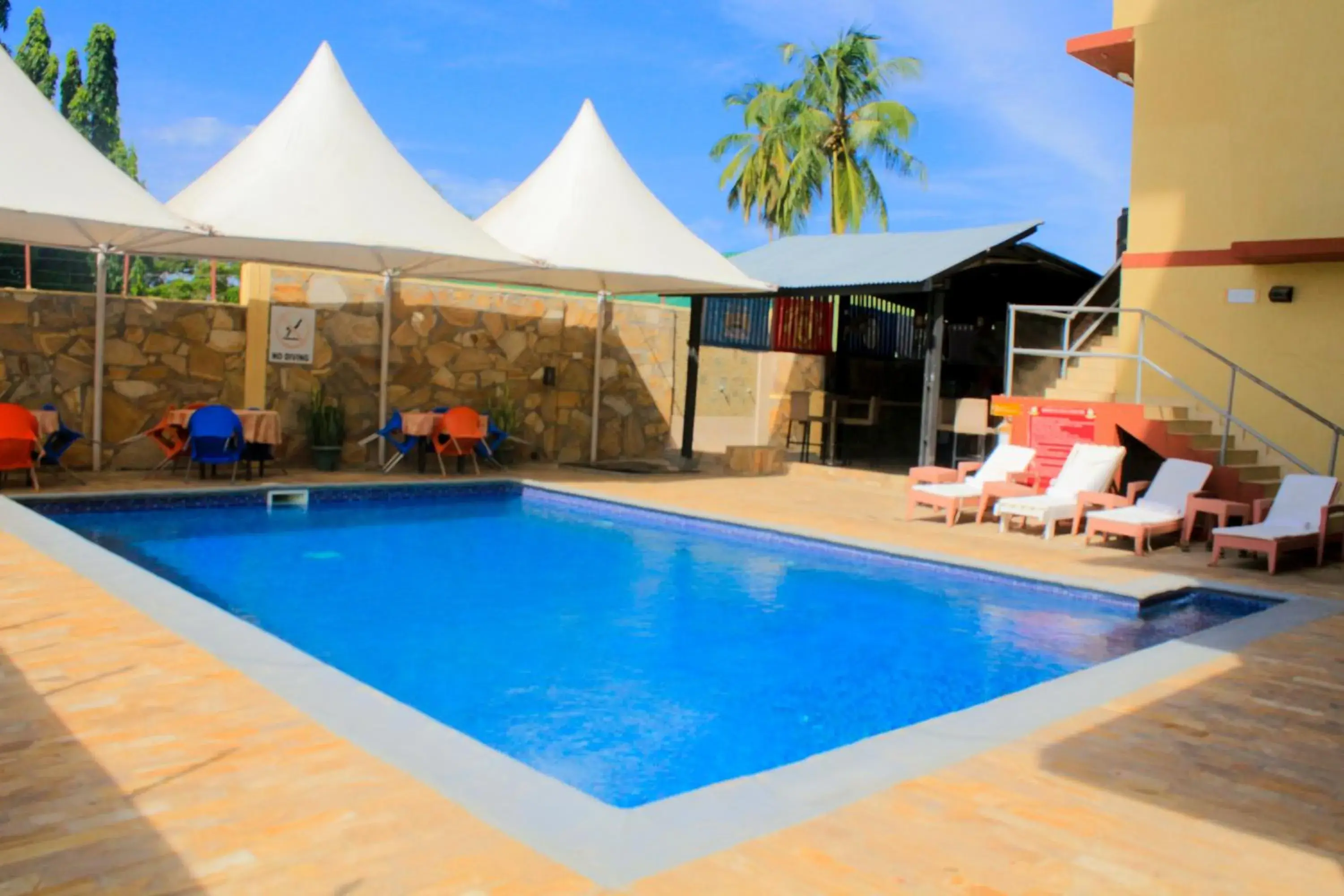 Pool view in Tiffany Diamond Hotels - Mtwara Pool view in Tiffany Diamond Hotels - Mtwara