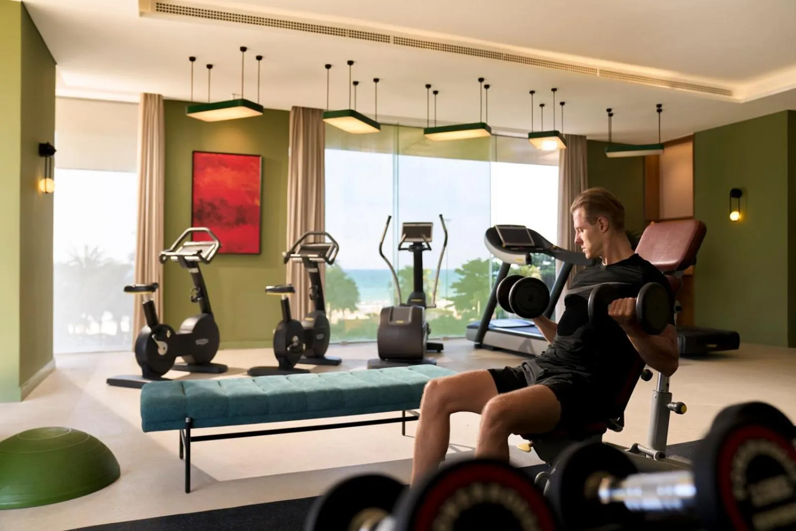 Fitness centre/facilities in Signature by M Village Beachfront Hotel