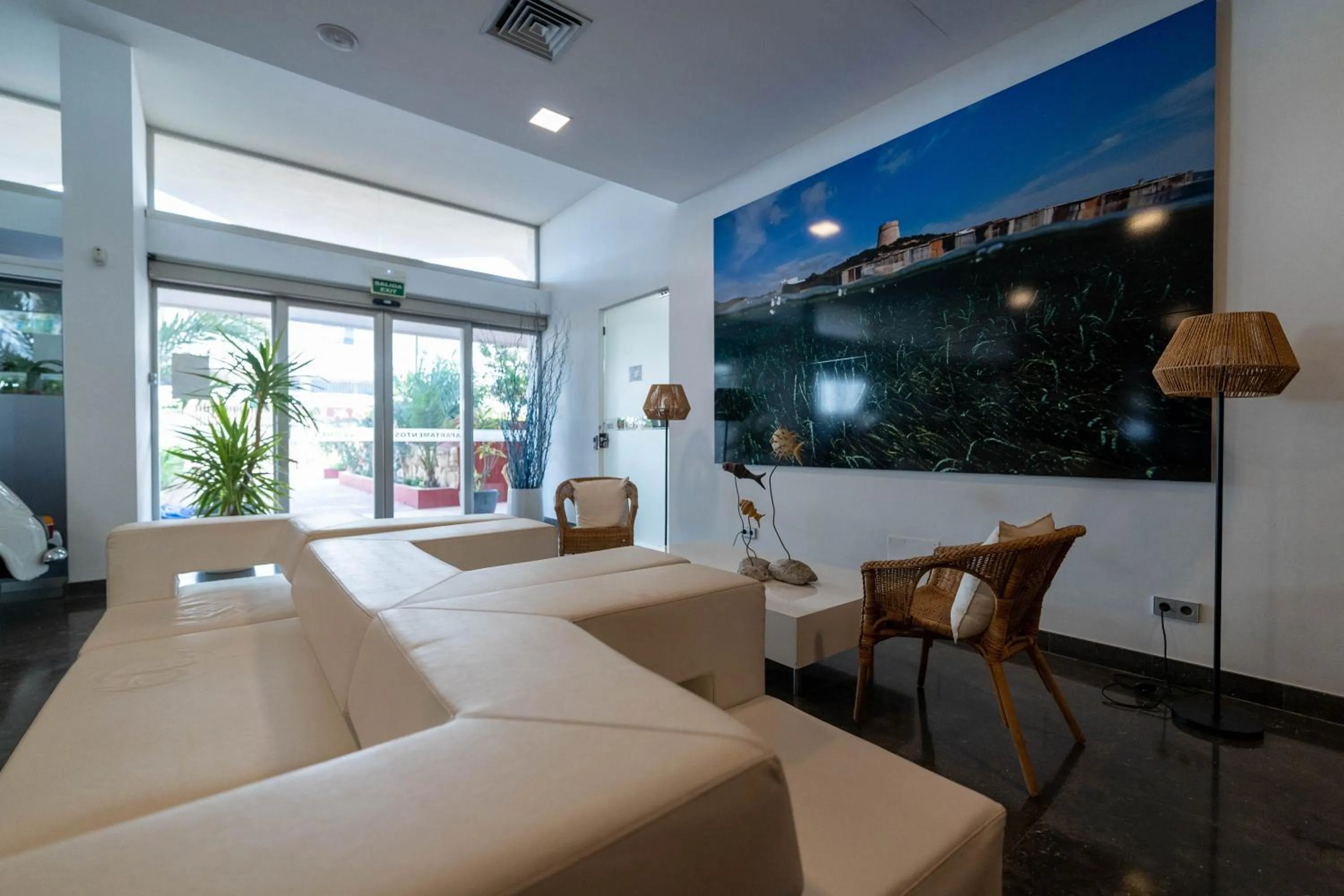 Lobby or reception in Apartamentos Llobet Ibiza