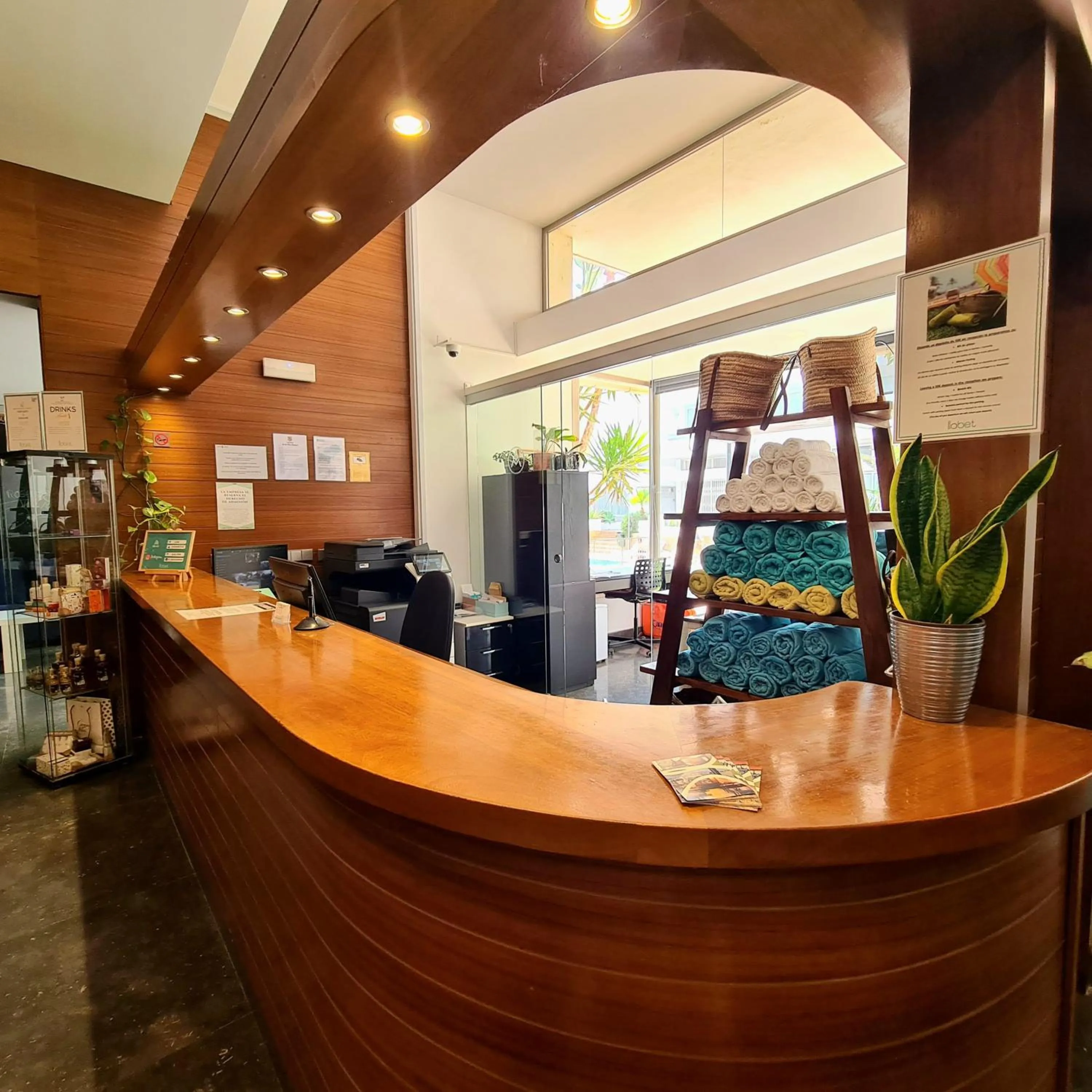 Lobby or reception in Apartamentos Llobet Ibiza