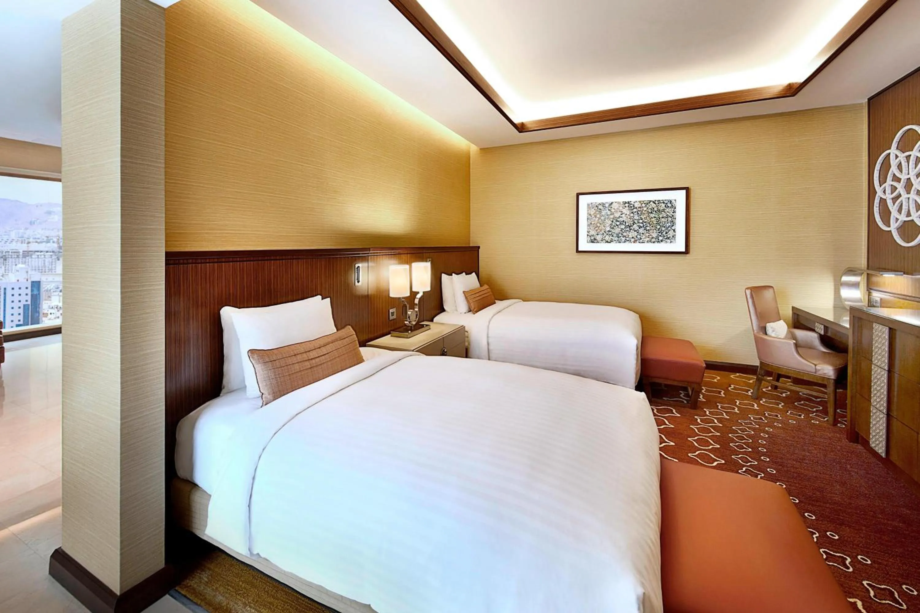 Photo of the whole room, Bed in Marriott Hotel Jabal Omar Makkah