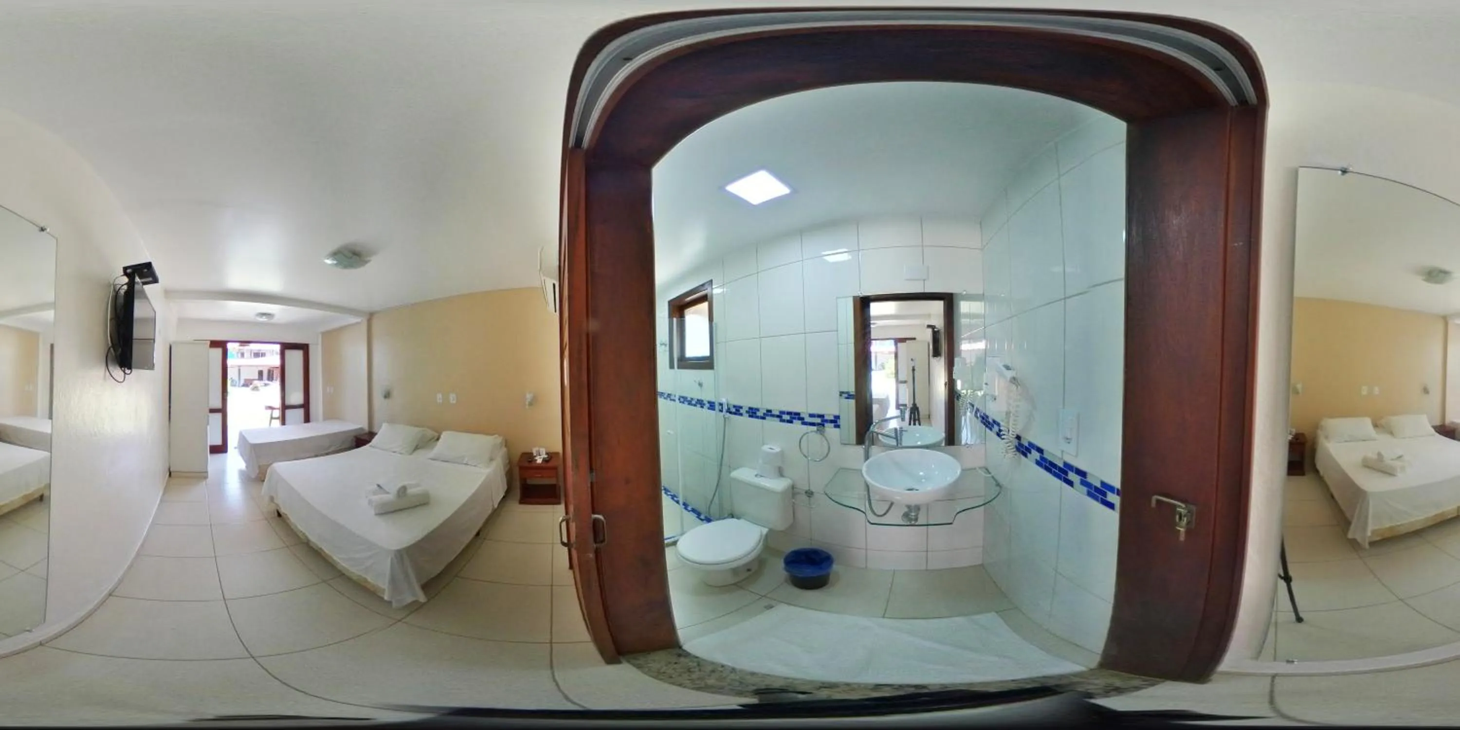 Bed in Pousada Villa Maritima