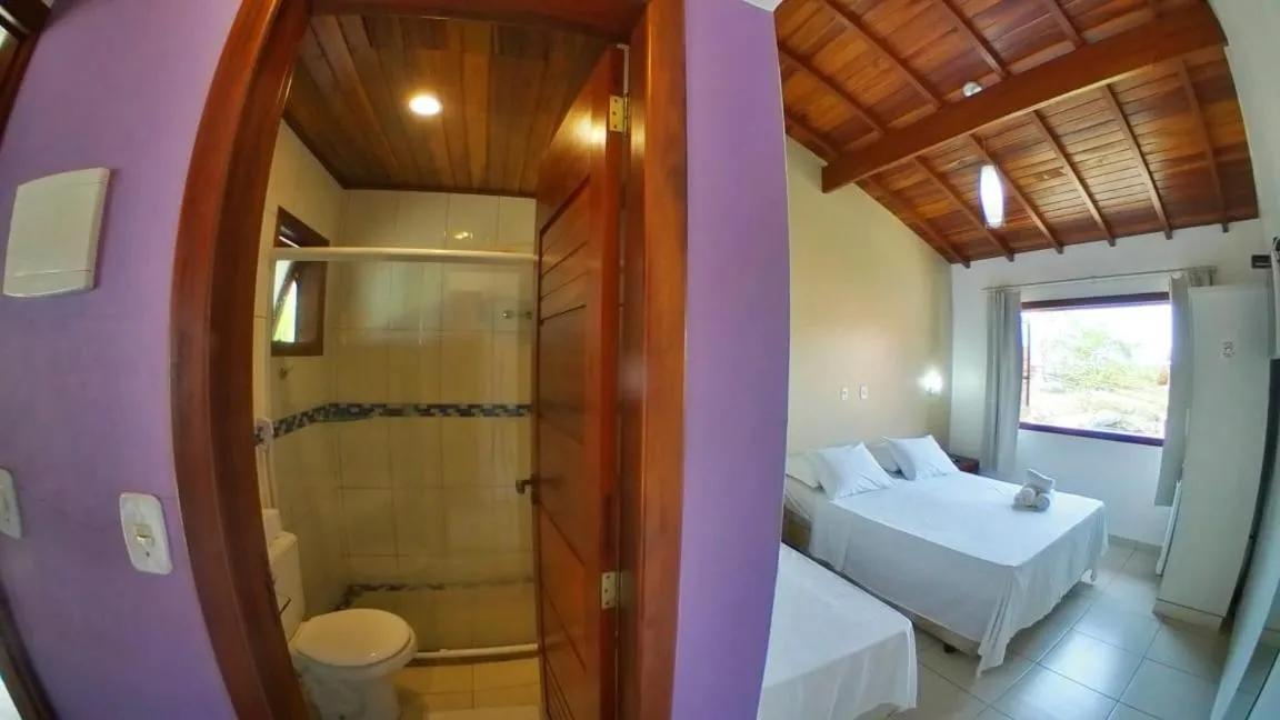 Bed in Pousada Villa Maritima