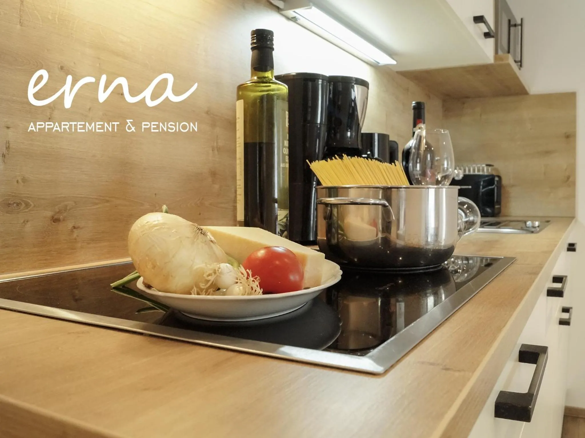 Coffee/tea facilities in Pension Apartment Erna