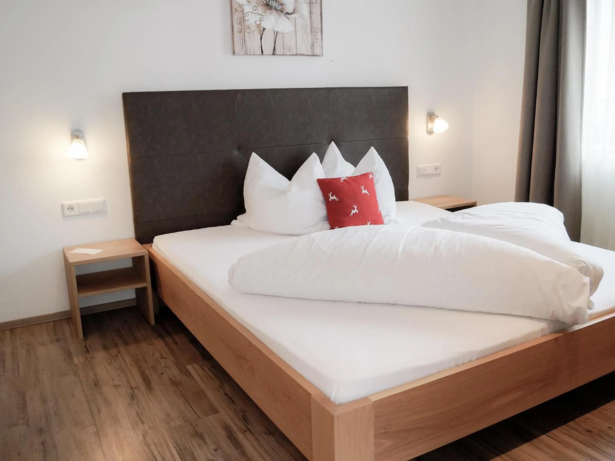 Bedroom, Bed in Pension Apartment Erna
