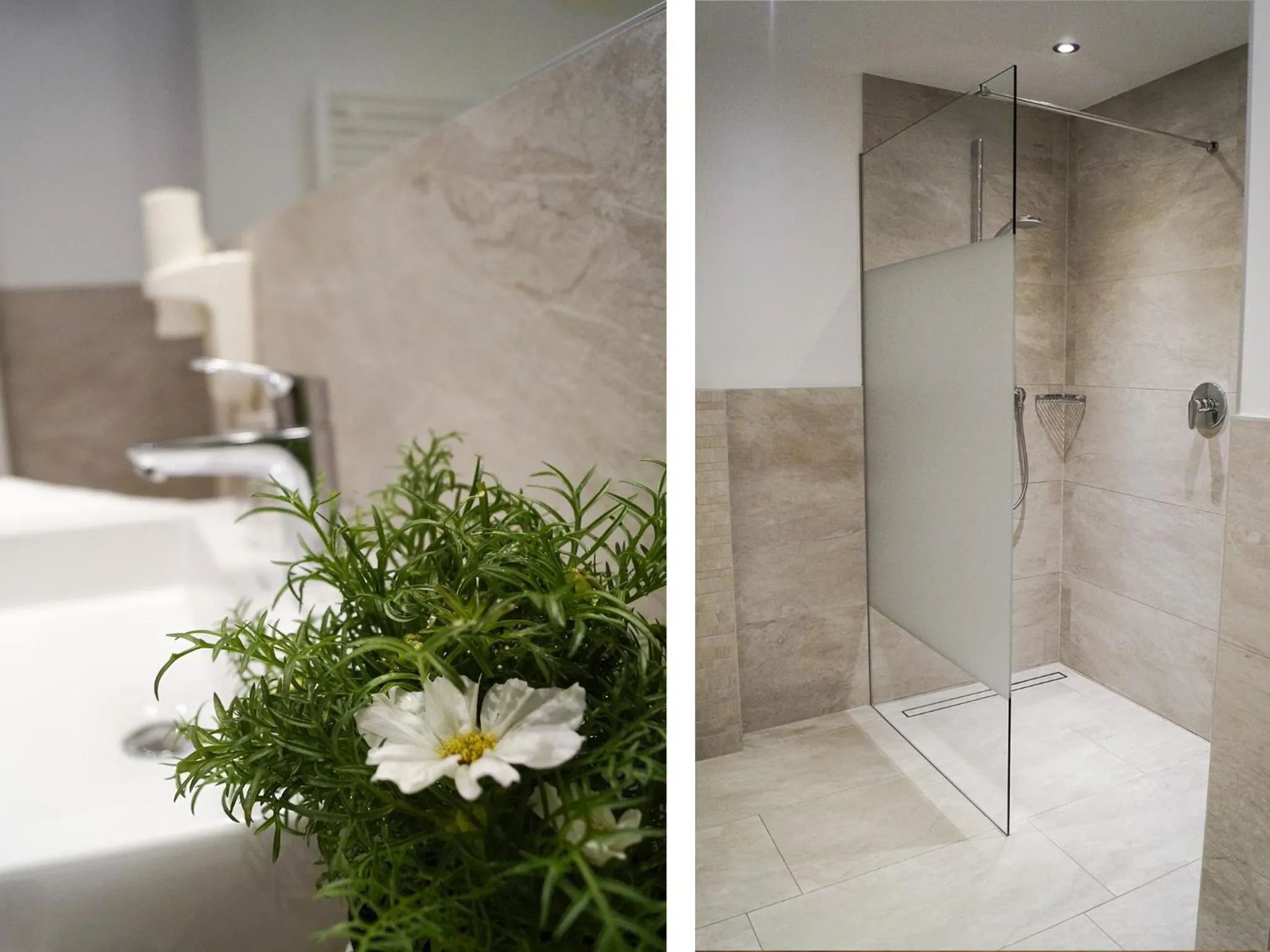 Shower in Pension Apartment Erna