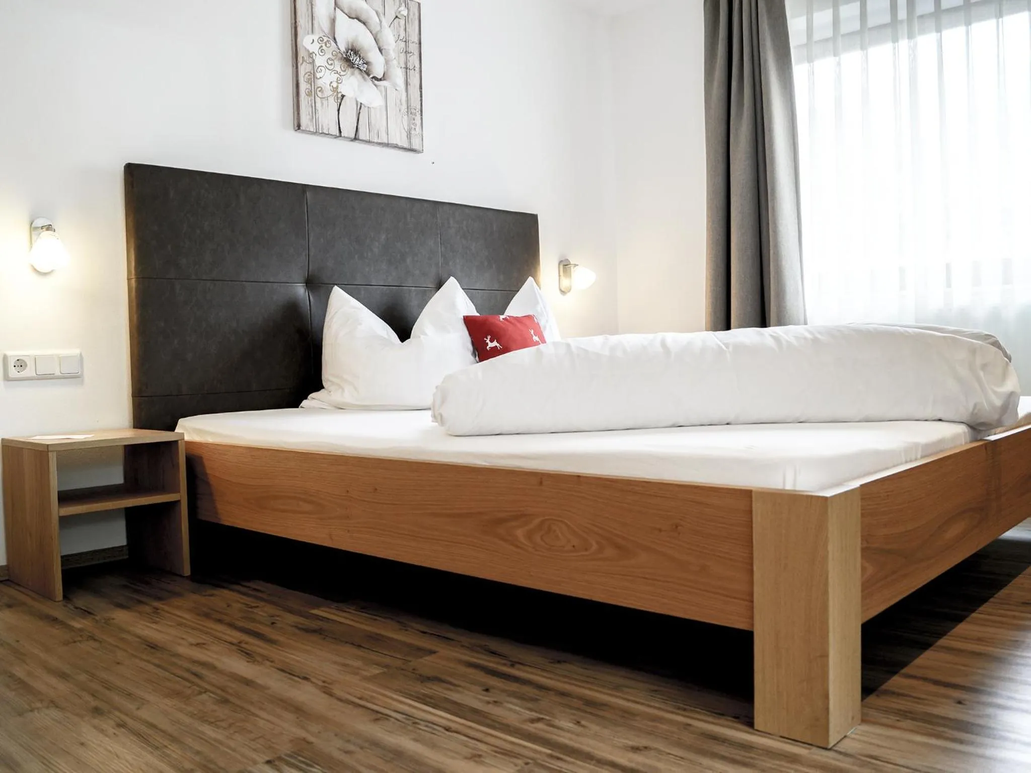 Bedroom, Bed in Pension Apartment Erna