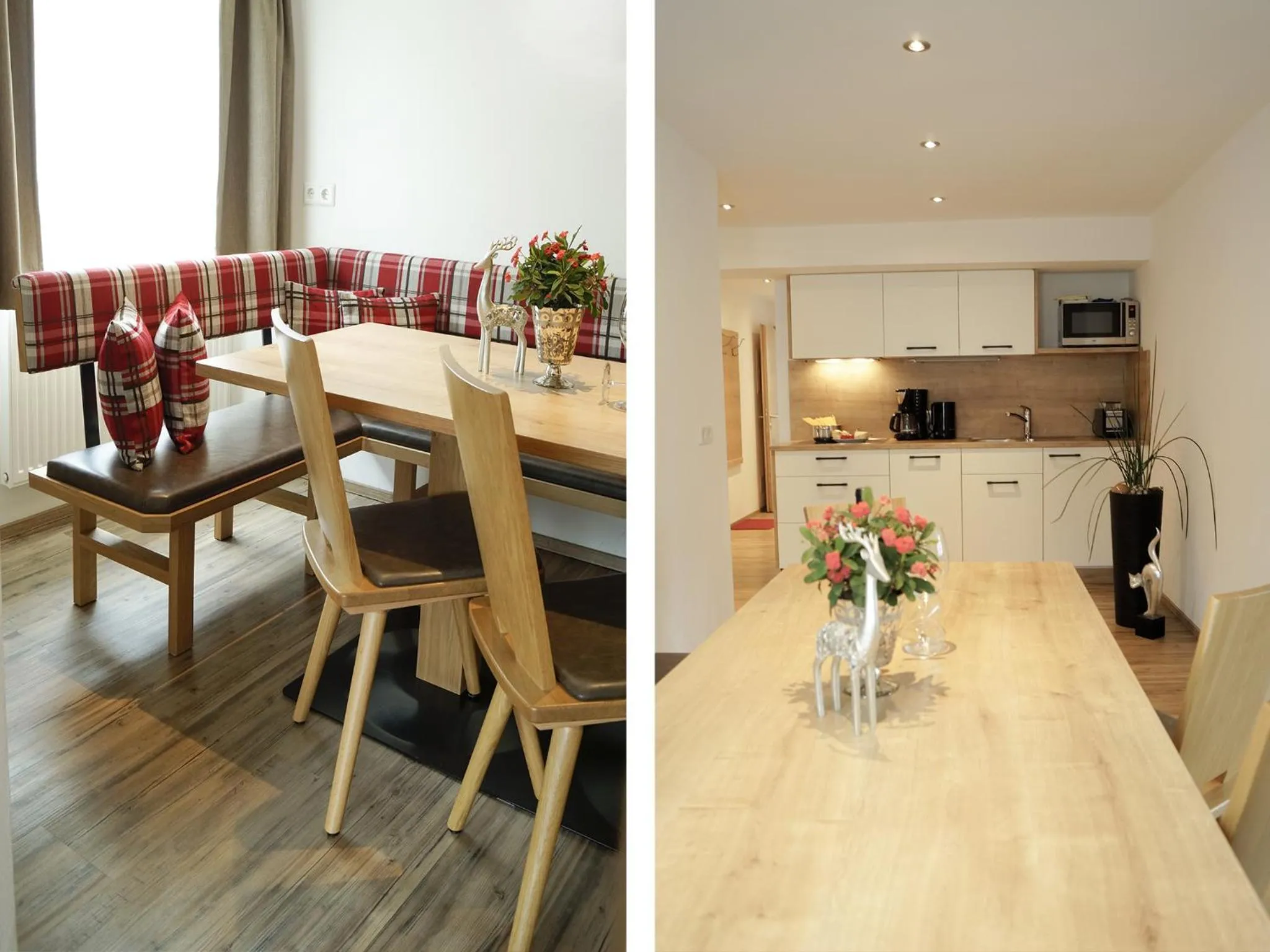 Kitchen or kitchenette in Pension Apartment Erna