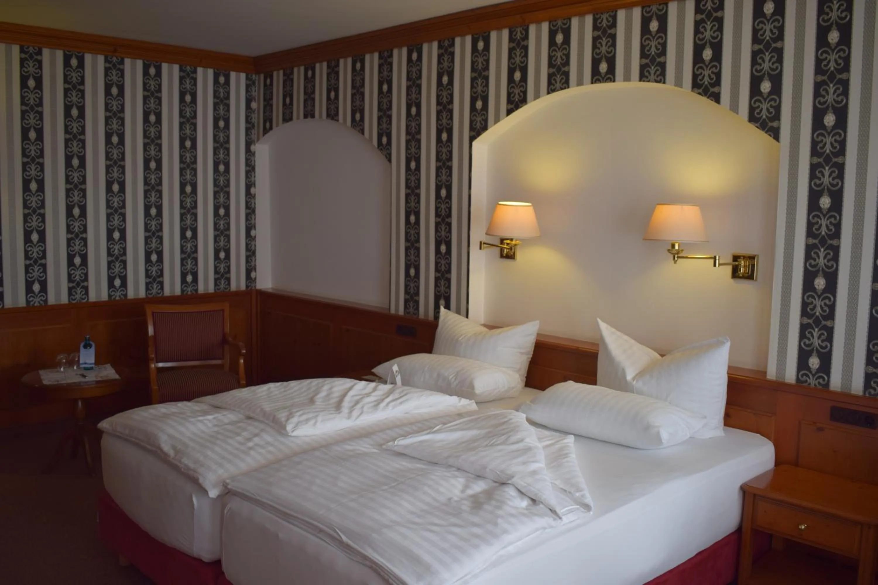 Photo of the whole room, Bed in Akzent Hotel Goldner Hirsch