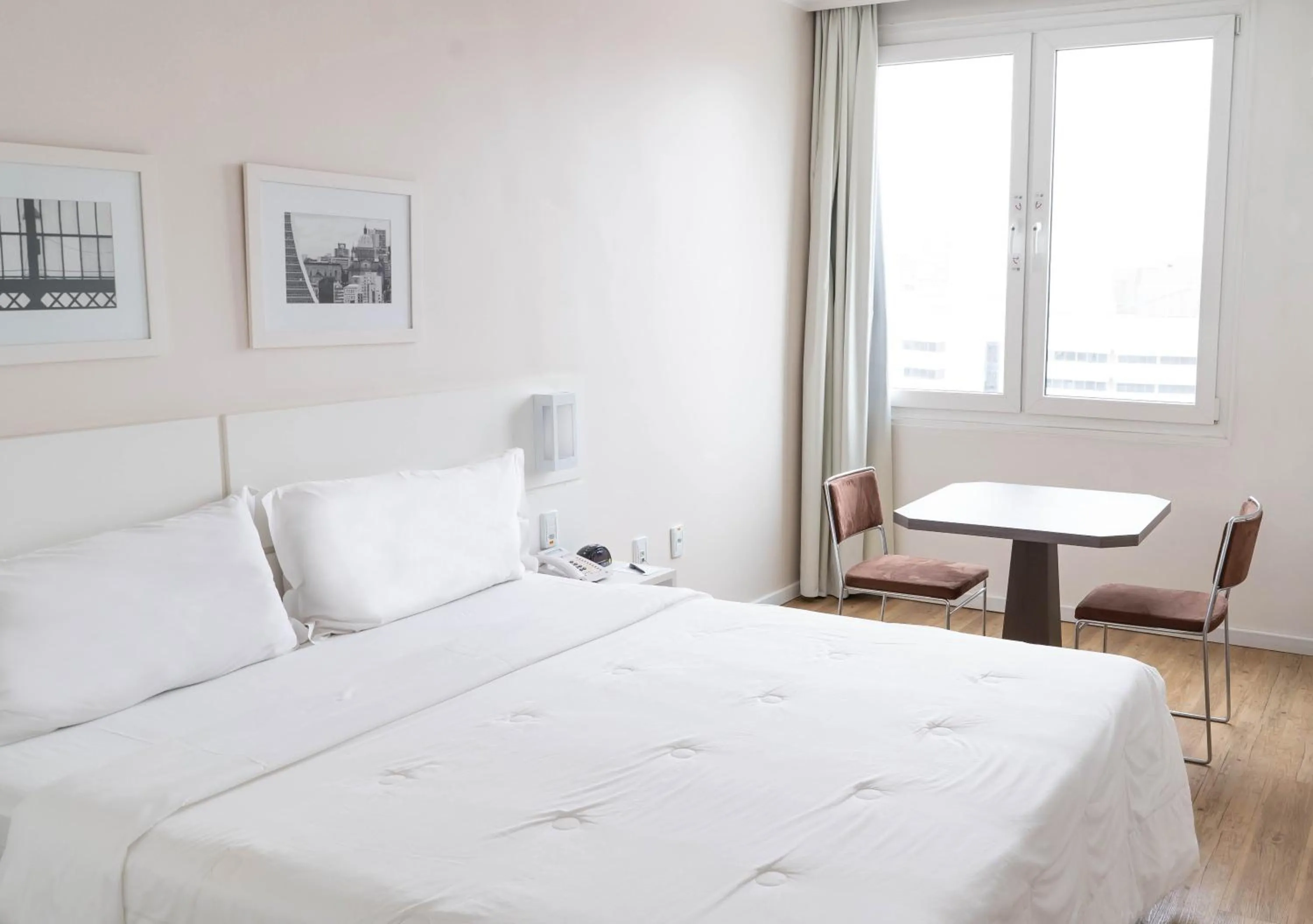 Bed in Plaza São Rafael Hotel