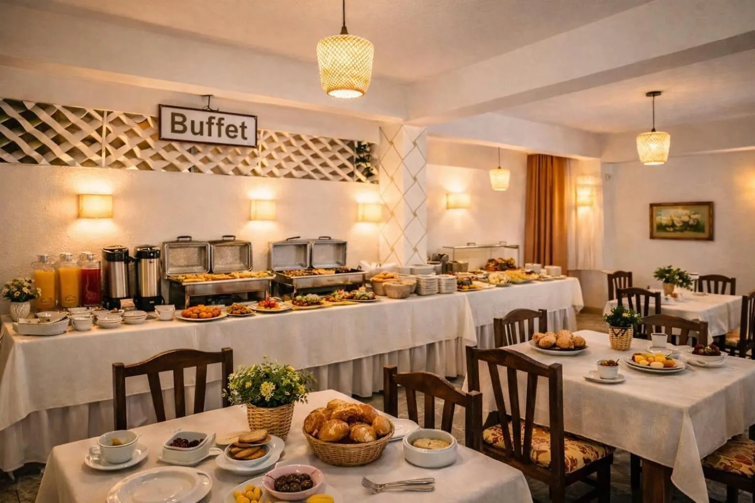 Buffet breakfast in KURTI Hotel