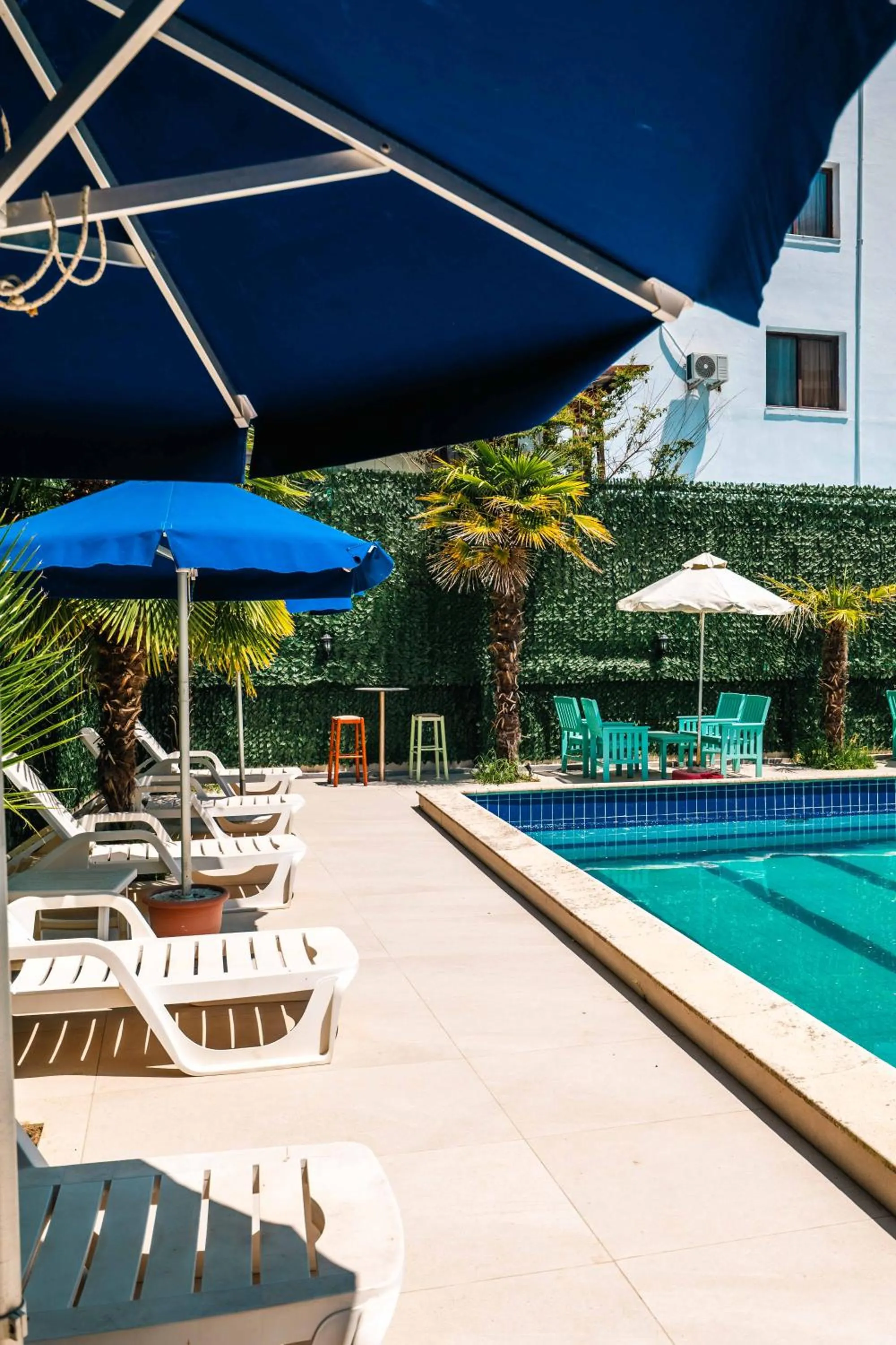 Pool view in KURTI Hotel