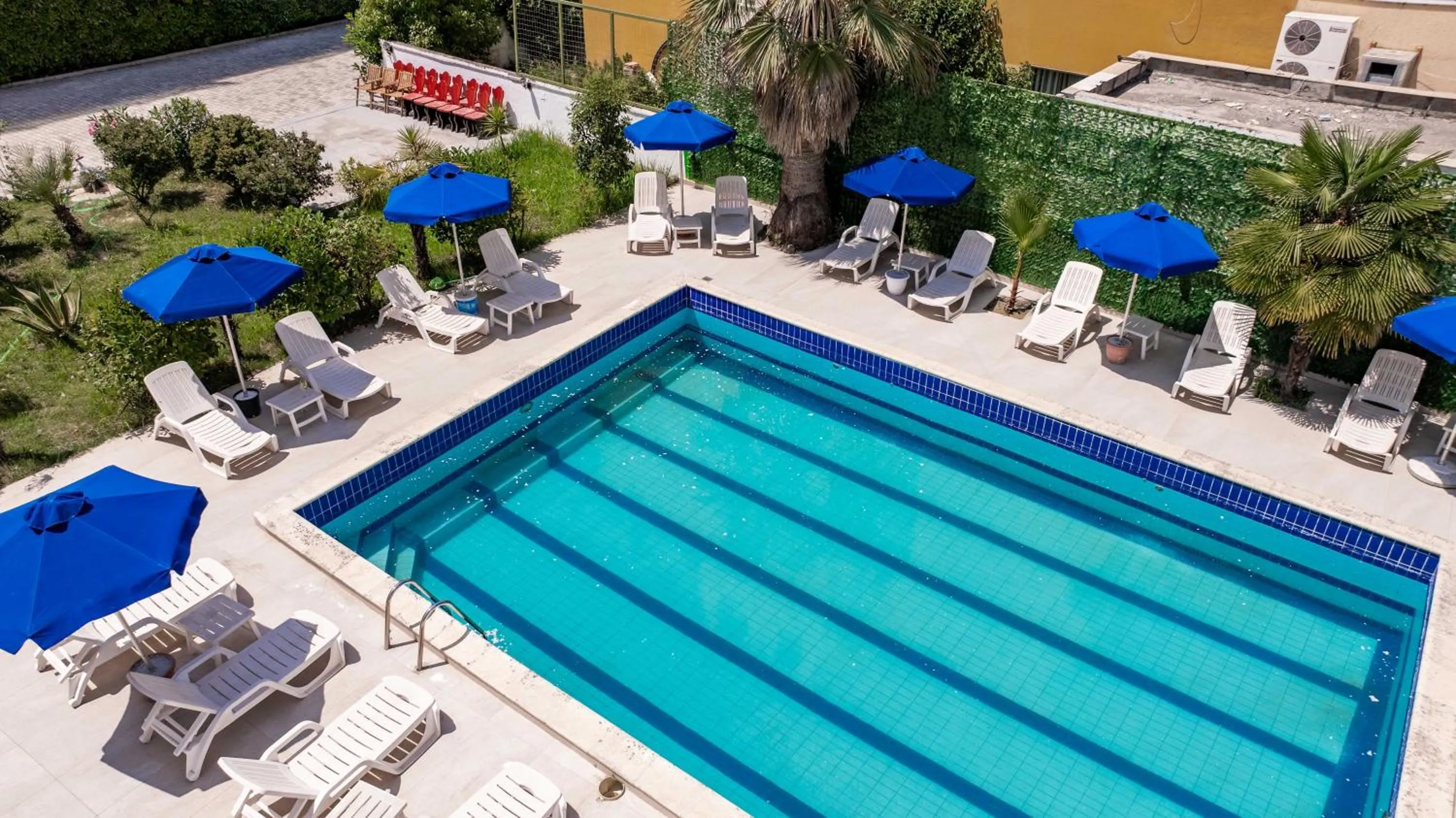 Pool view in KURTI Hotel