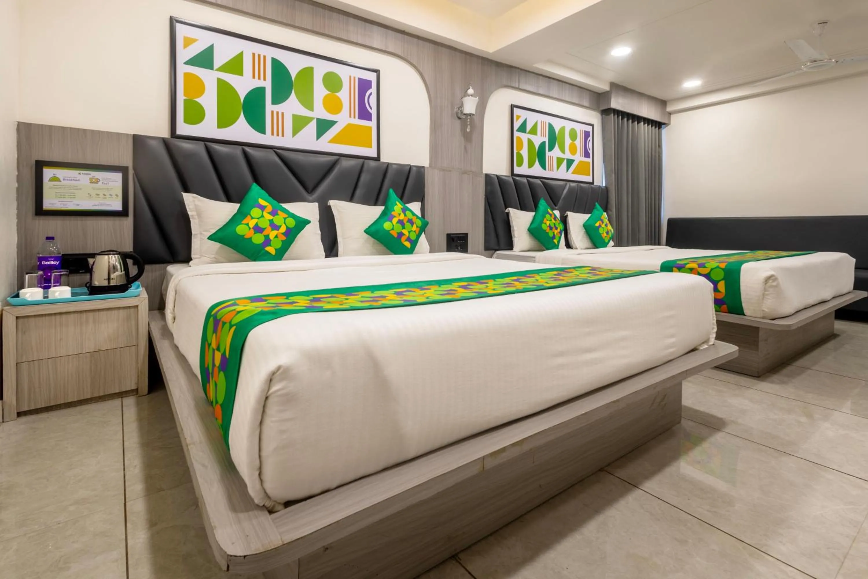 Bedroom, Bed in Treebo Grand Shivay