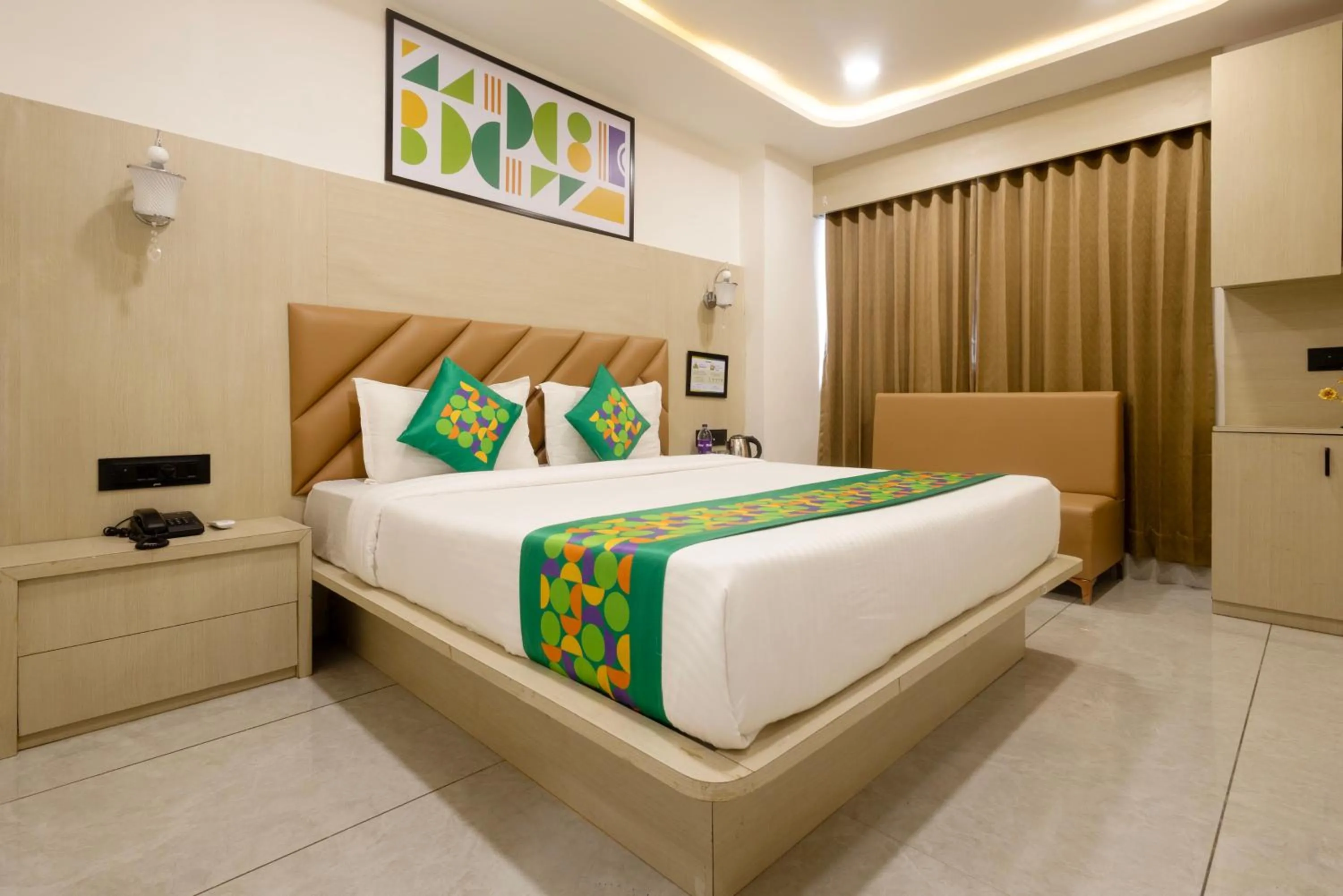 Bedroom, Bed in Treebo Grand Shivay