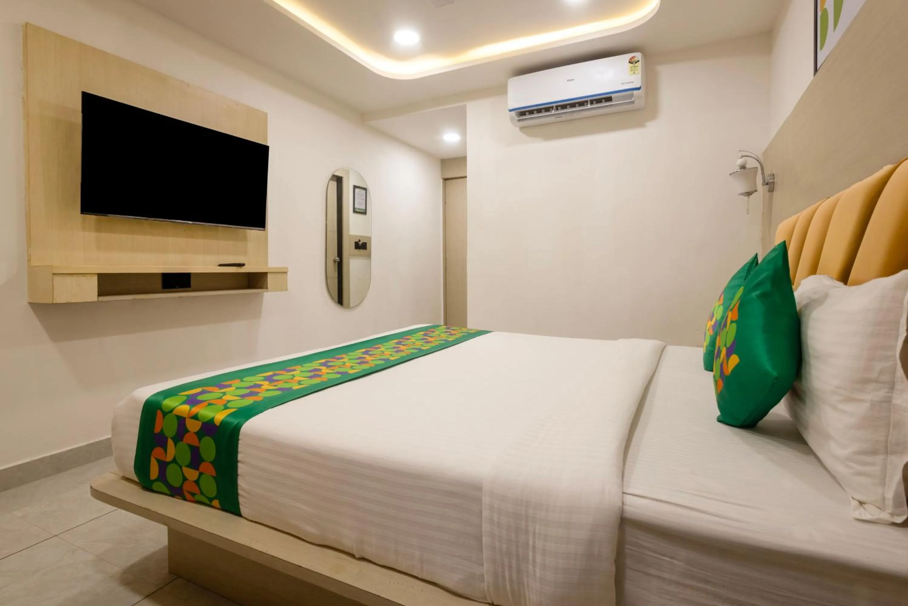 Bedroom, Bed in Treebo Grand Shivay