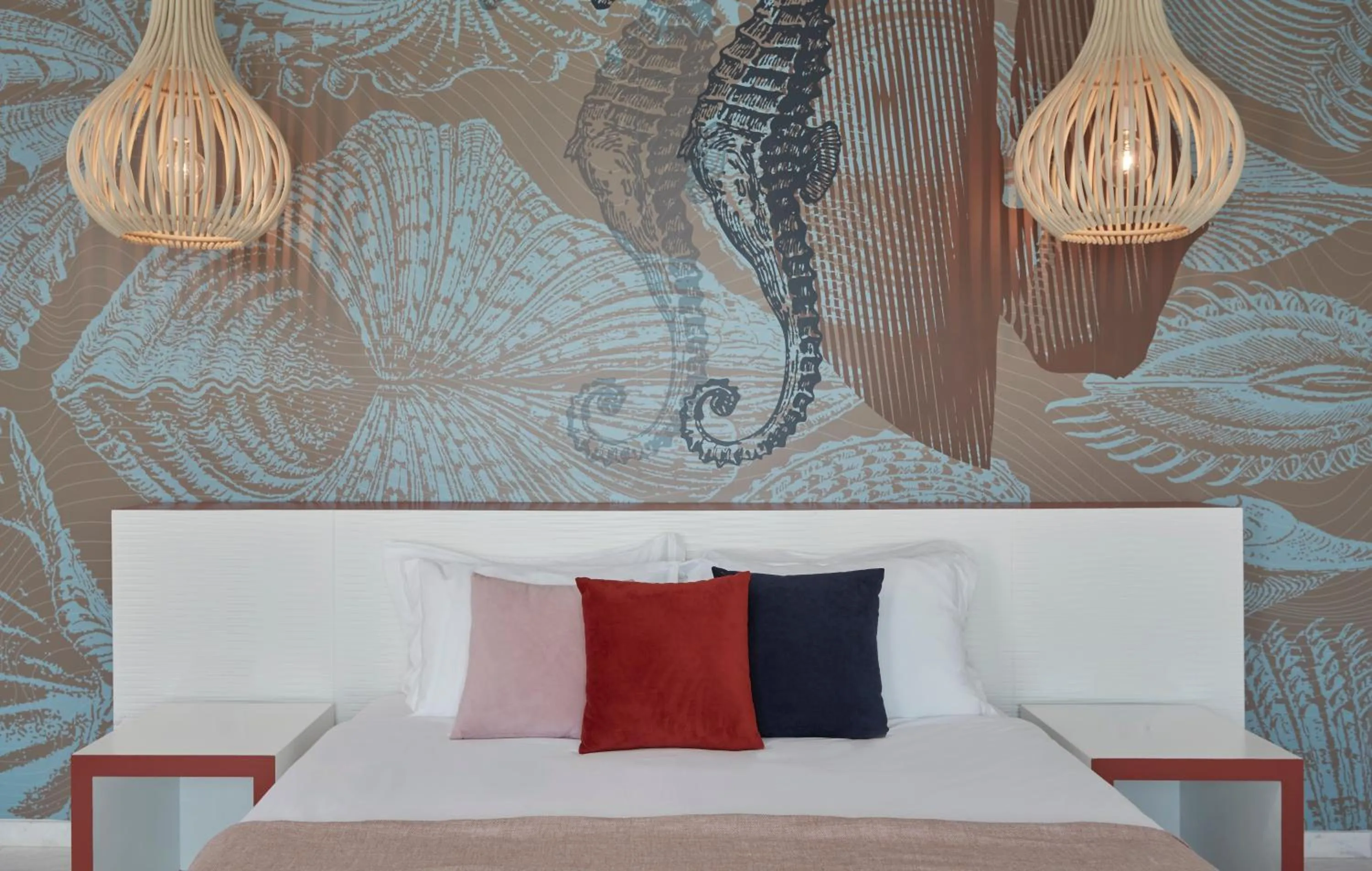 Decorative detail, Bed in Kouros Hotel & Suites