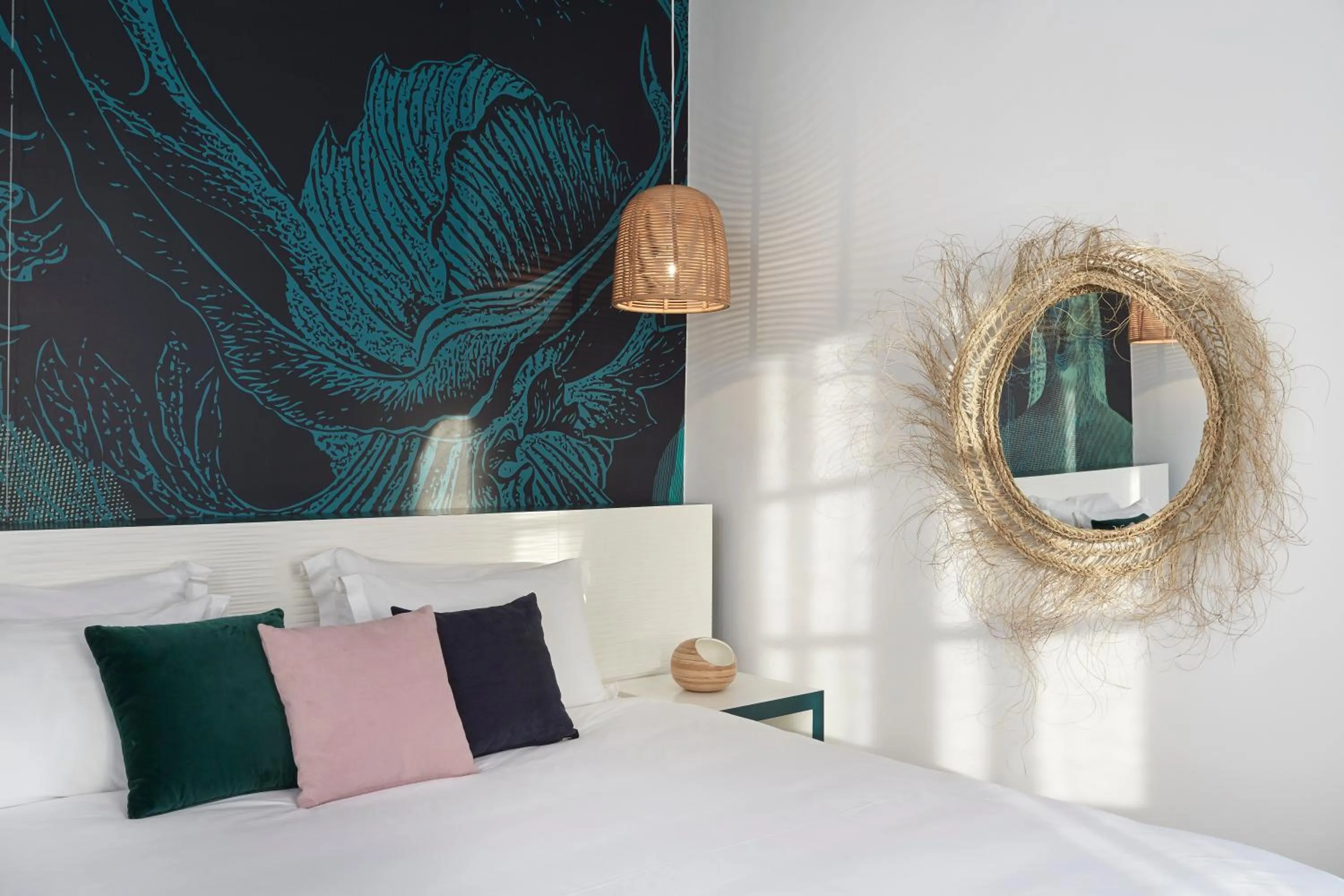 Decorative detail, Bed in Kouros Hotel & Suites