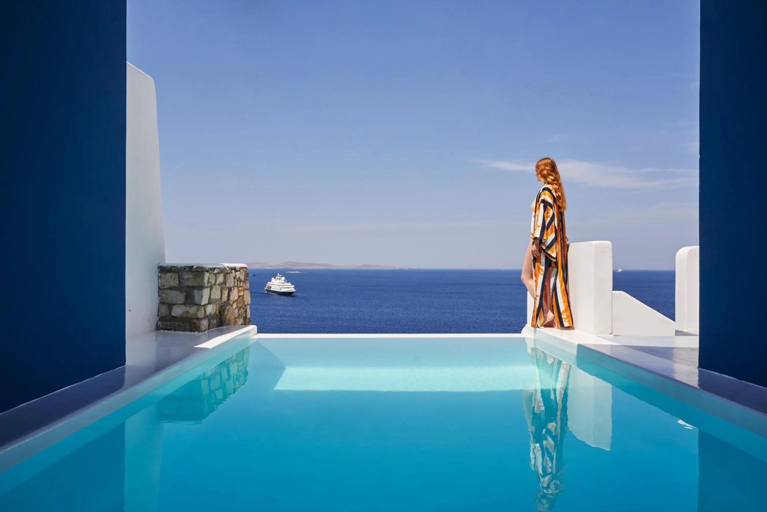 Pool view in Kouros Hotel & Suites