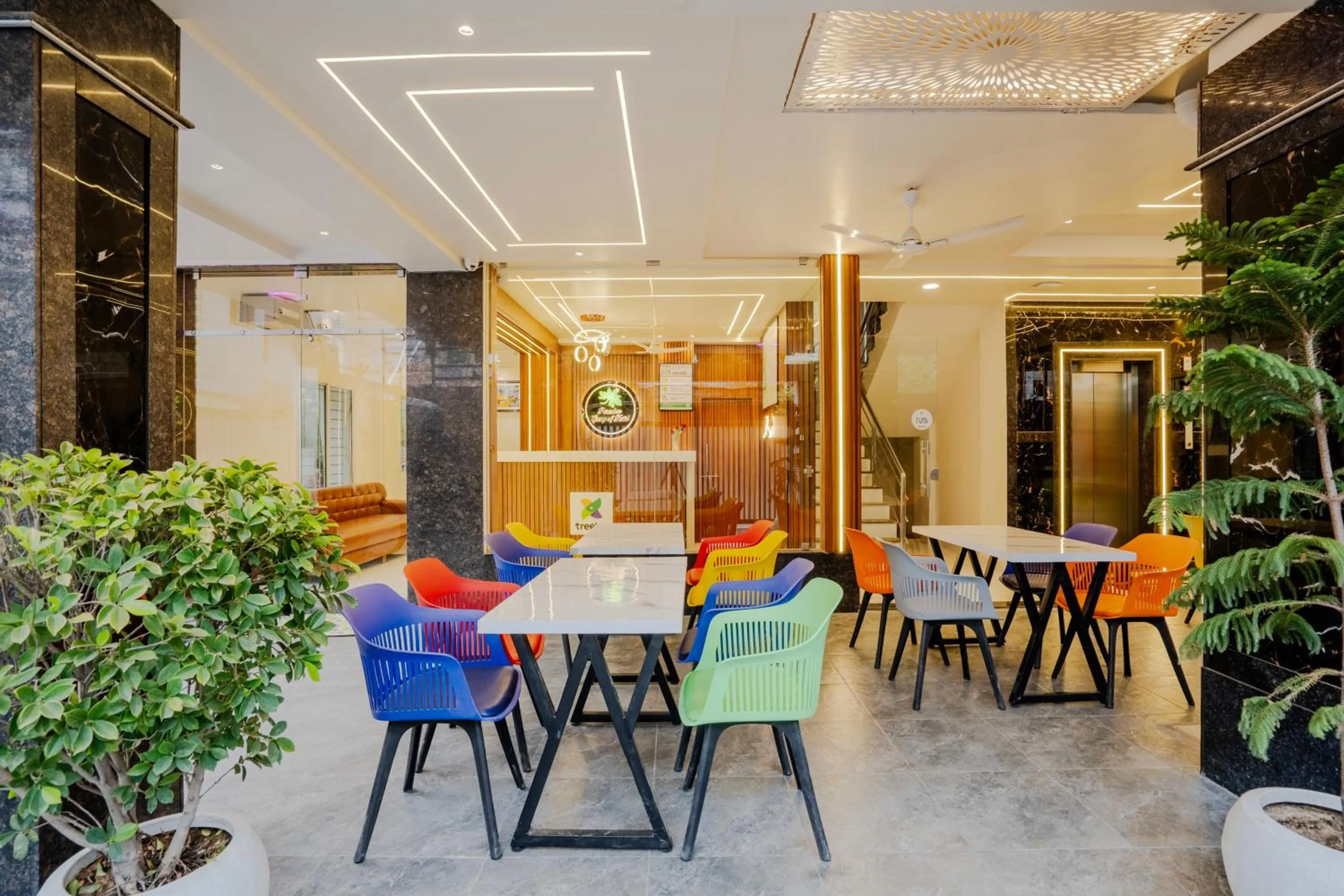 Dining area in Treebo Parashar Max