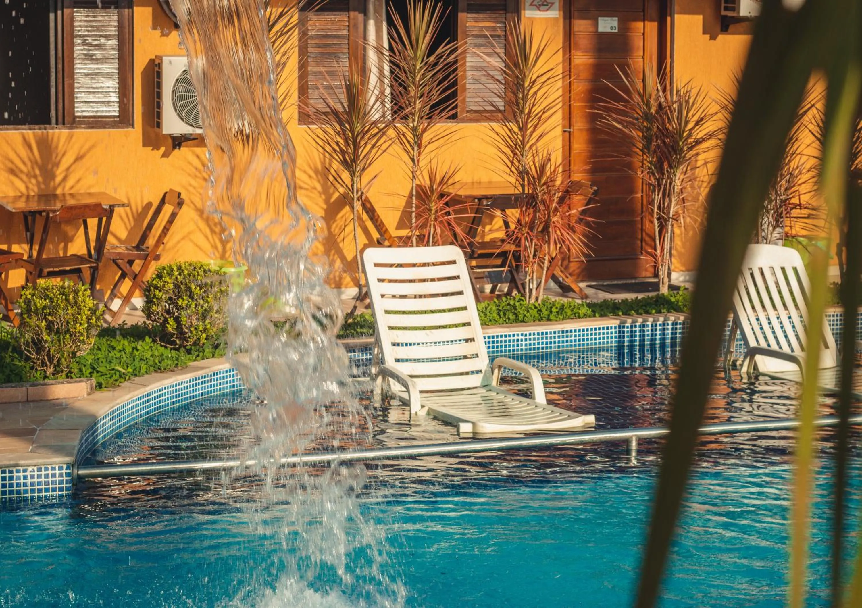 Pool view in Pousada Acqua Bella PISCINA CLIMATIZADA