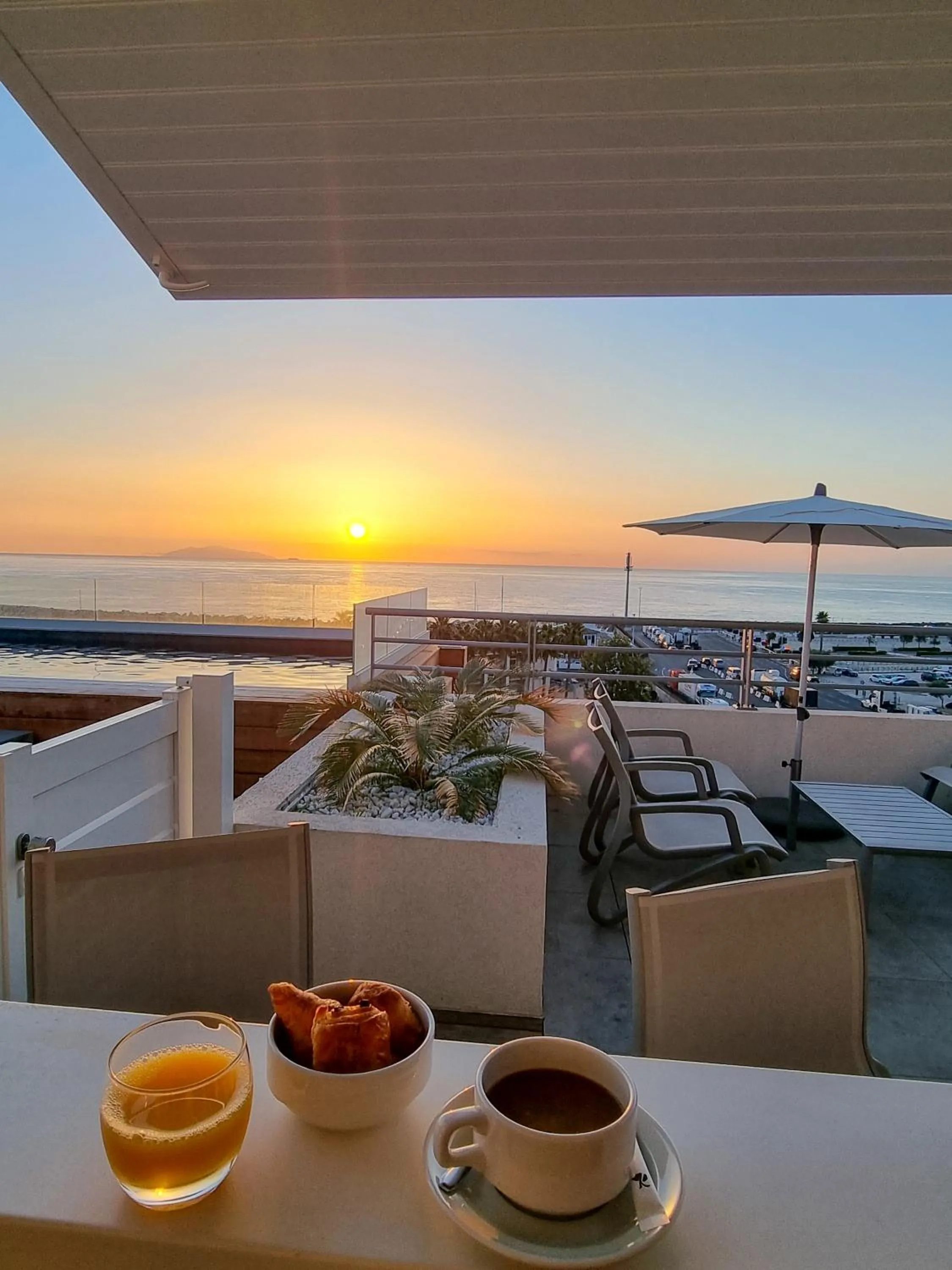 Patio in Hotel Port Toga
