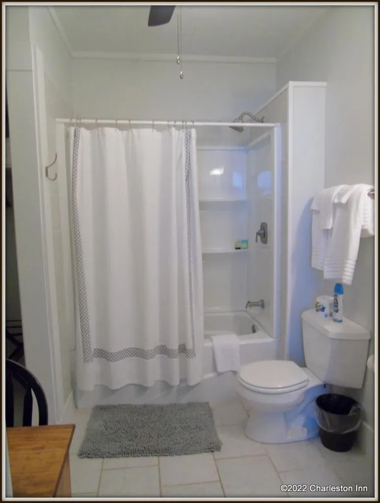 Shower in The Charleston Inn Hendersonville NC