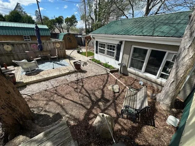 Garden view in The Charleston Inn Hendersonville NC