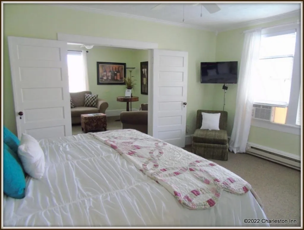 Bedroom, Bed in The Charleston Inn Hendersonville NC