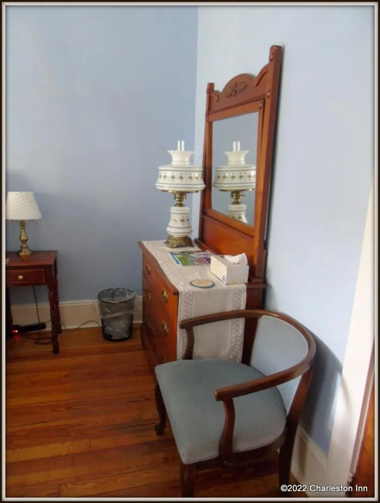 Seating area in The Charleston Inn Hendersonville NC