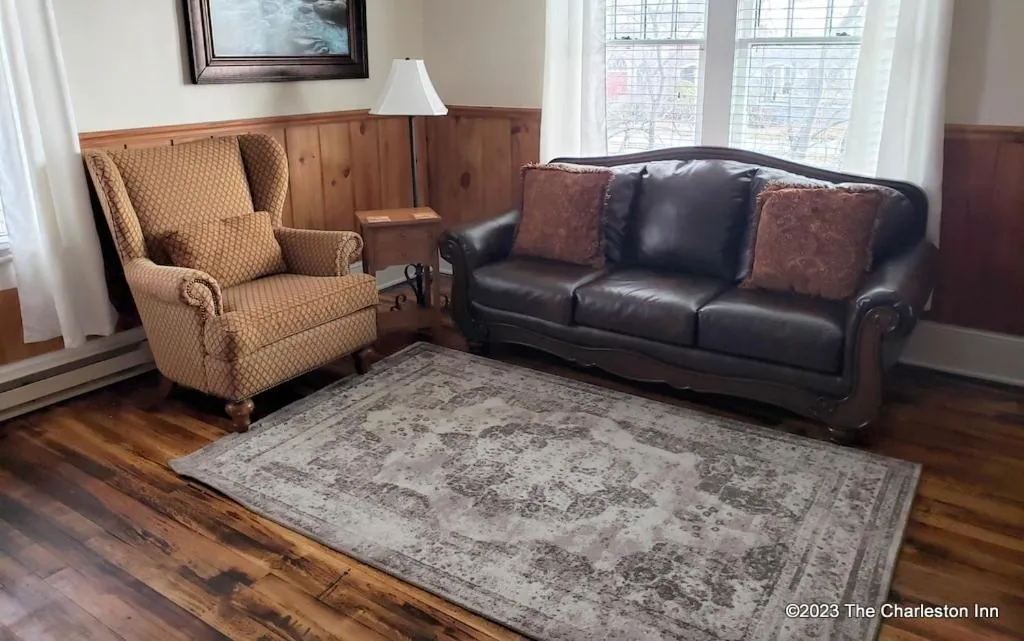 Living room in The Charleston Inn Hendersonville NC