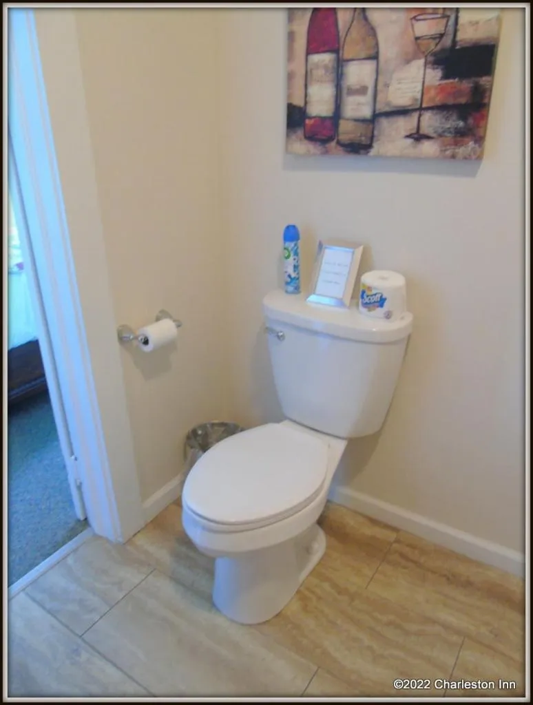 Toilet in The Charleston Inn Hendersonville NC