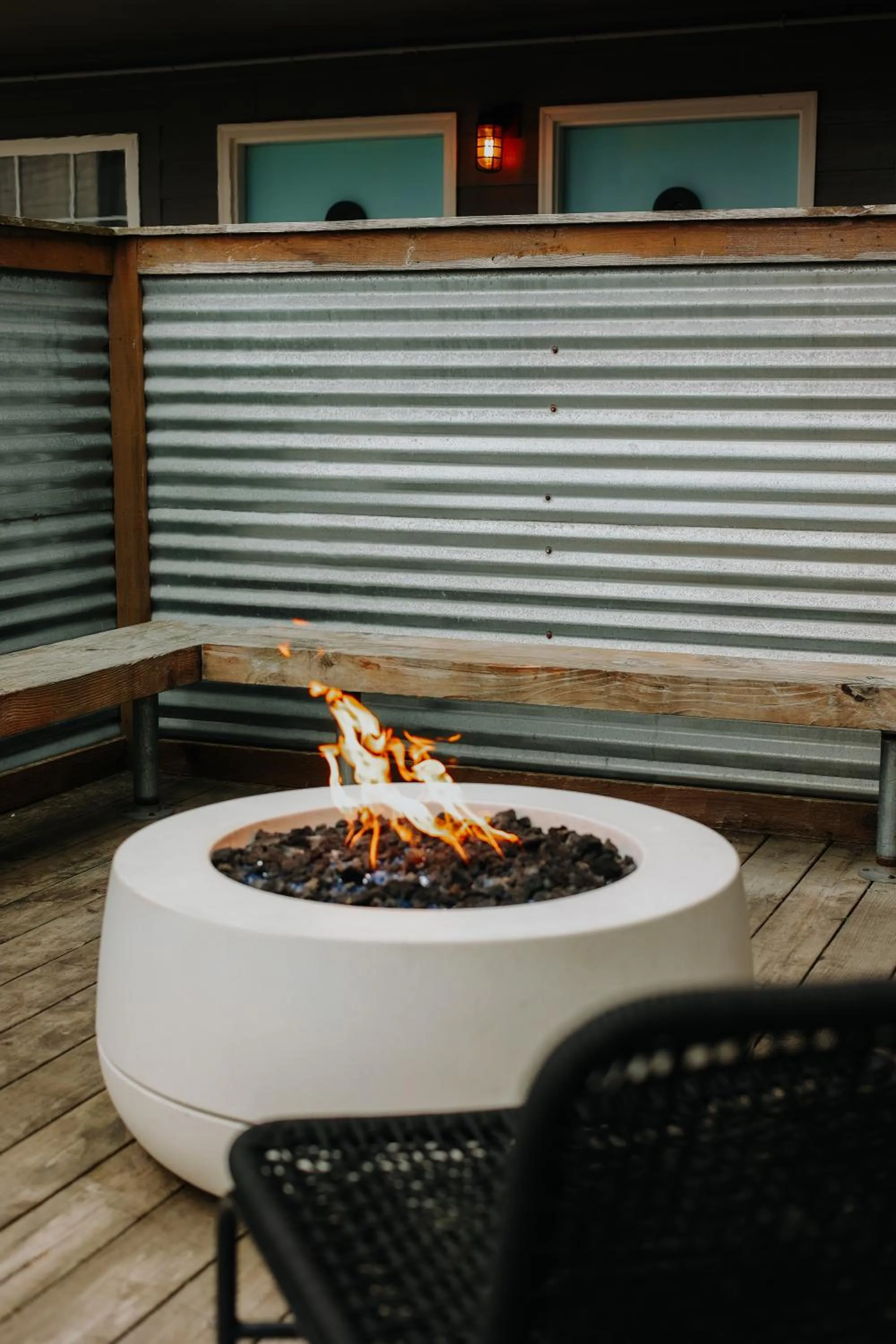 fireplace in Ashore Hotel