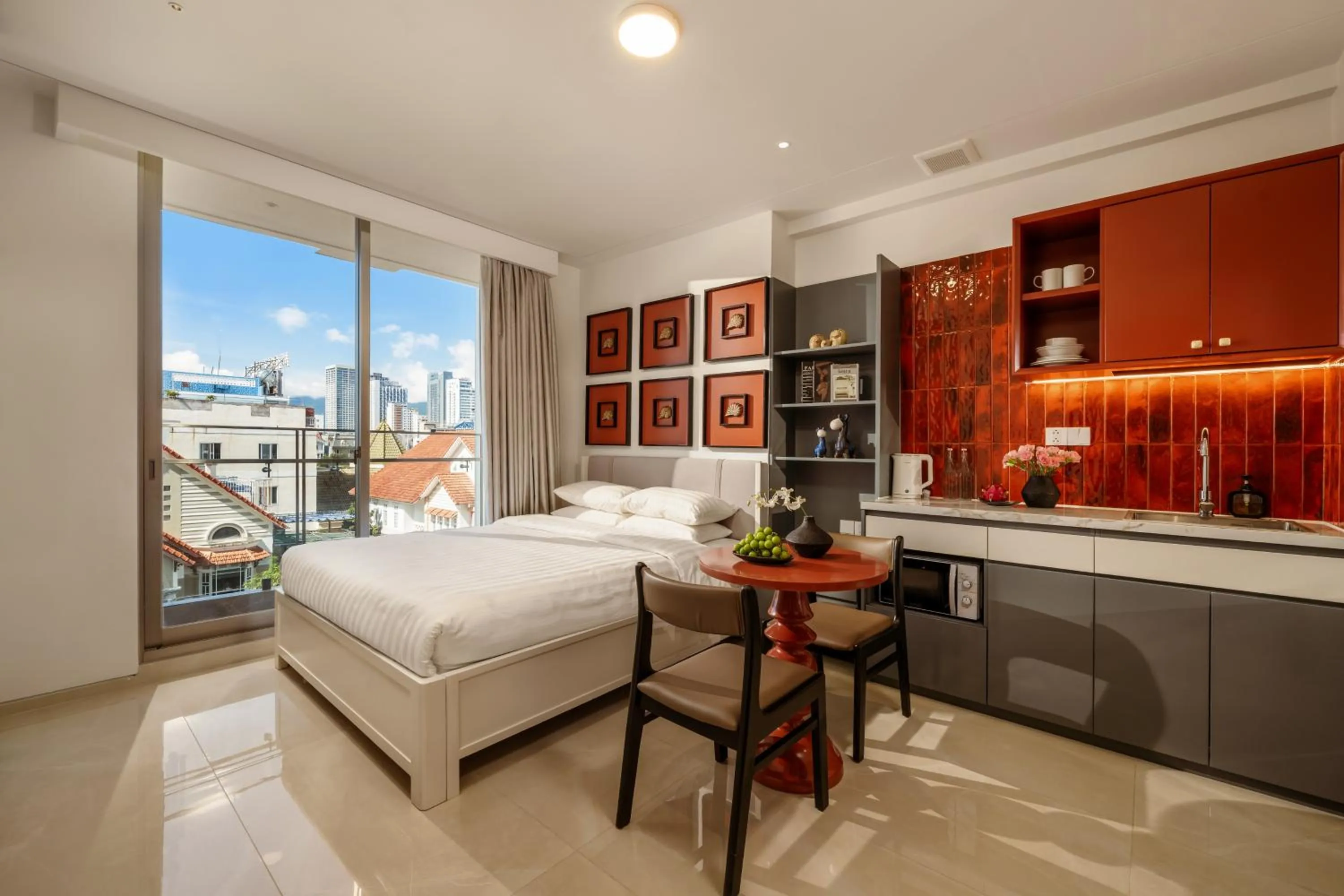 Bed in Amber Bay Hotel & Suites Da Nang