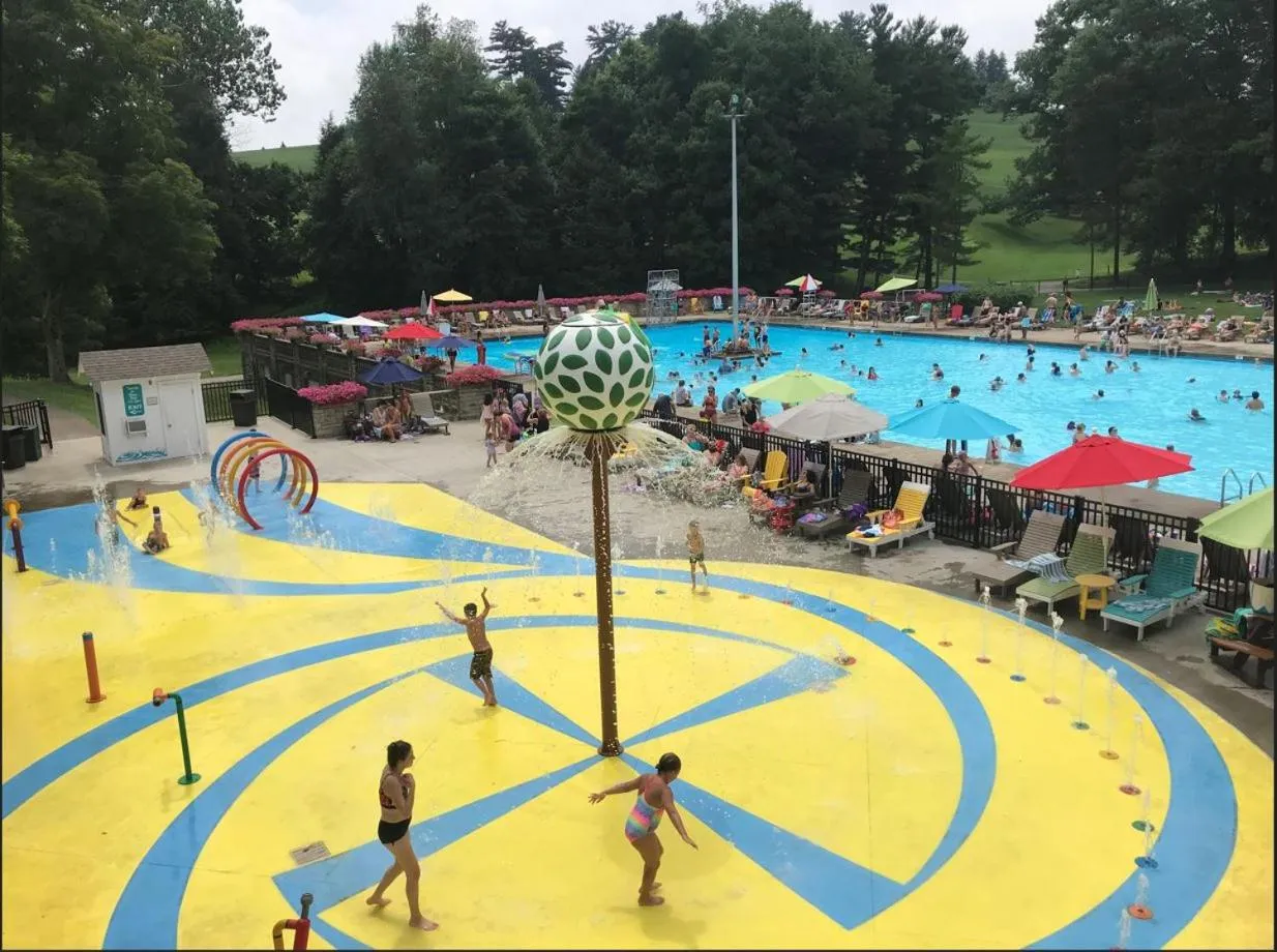 Pool view in Oglebay Resort